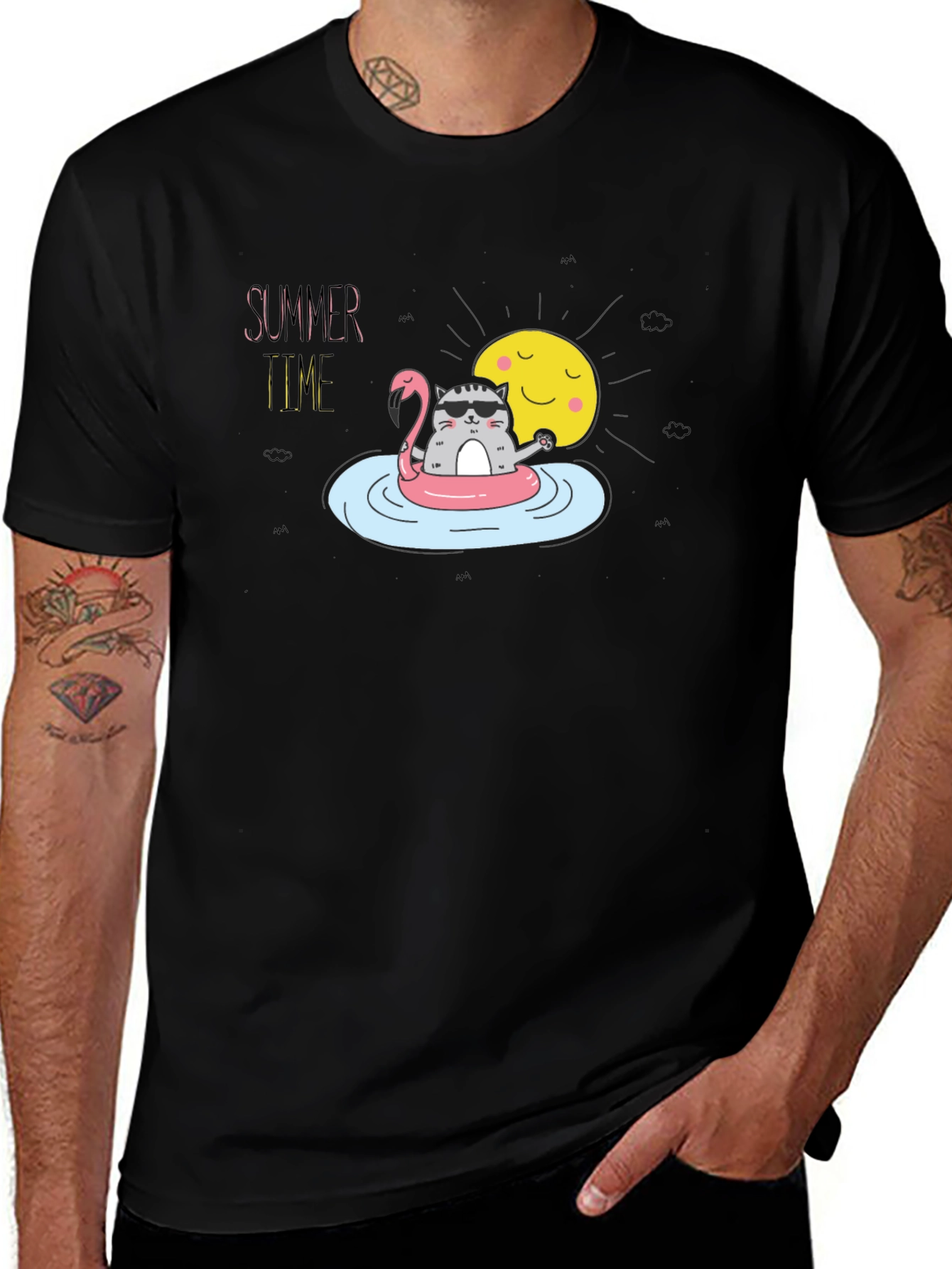 Summer Cat T-Shirt - Relaxed Fit