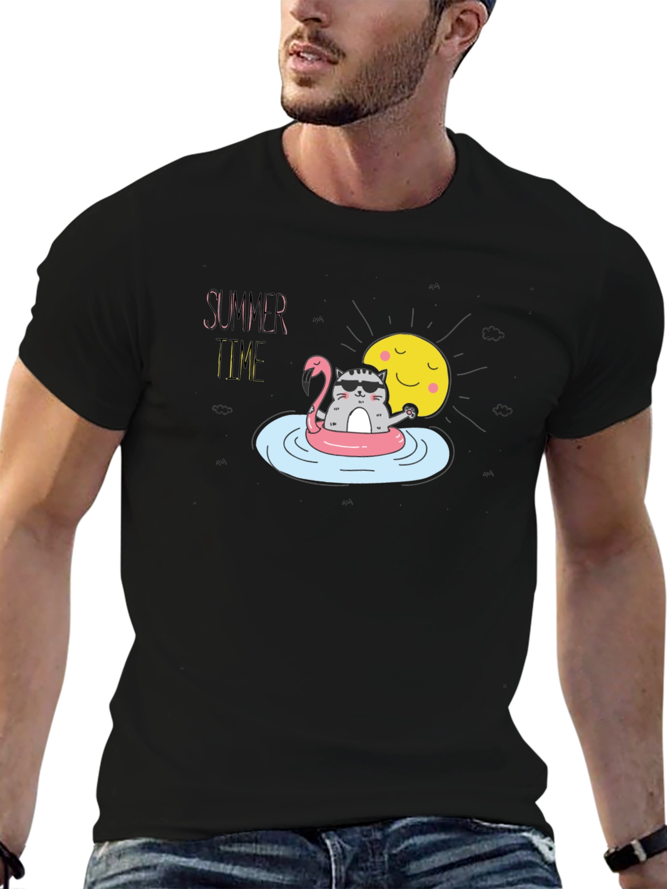 Summer Cat T-Shirt - Relaxed Fit
