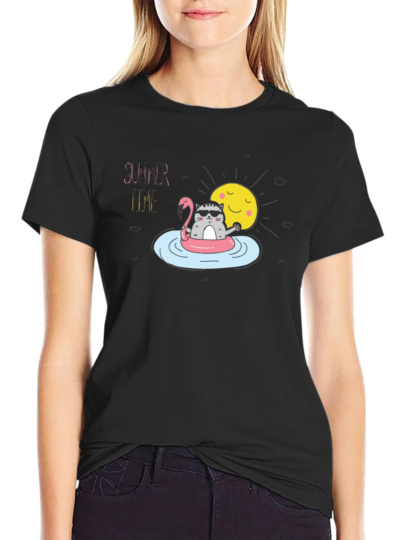 Summer Cat T-Shirt - Relaxed Fit