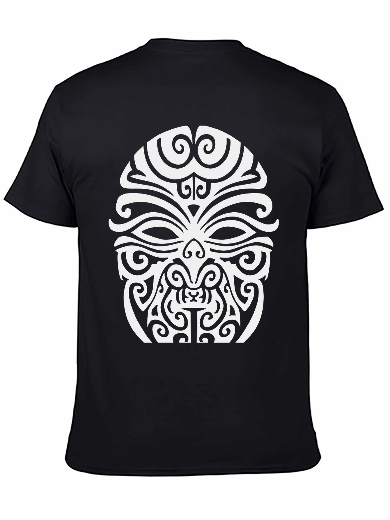 Tribal Mask Graphic Black T-Shirt