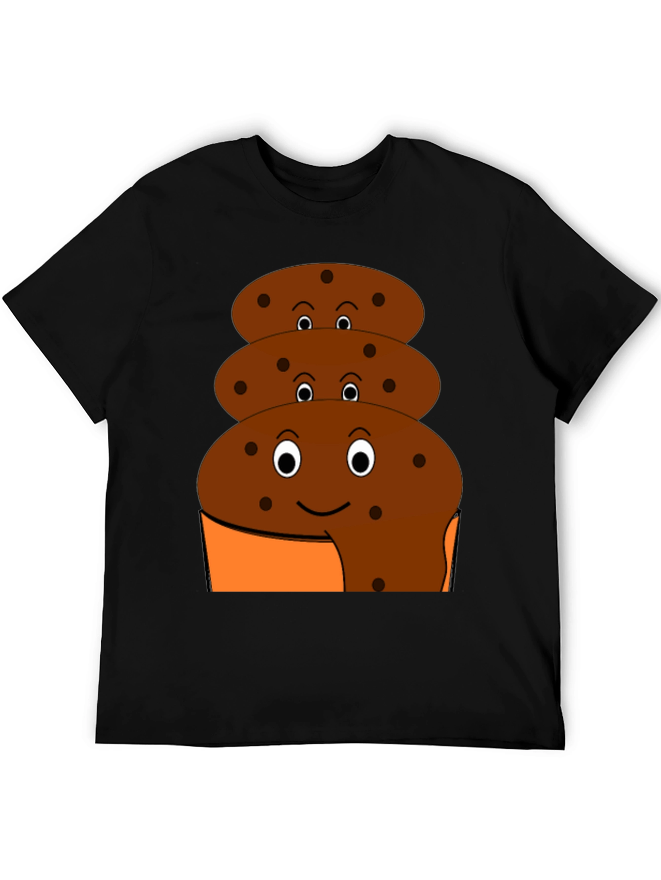 Fun Cookie Stack Black T-Shirt