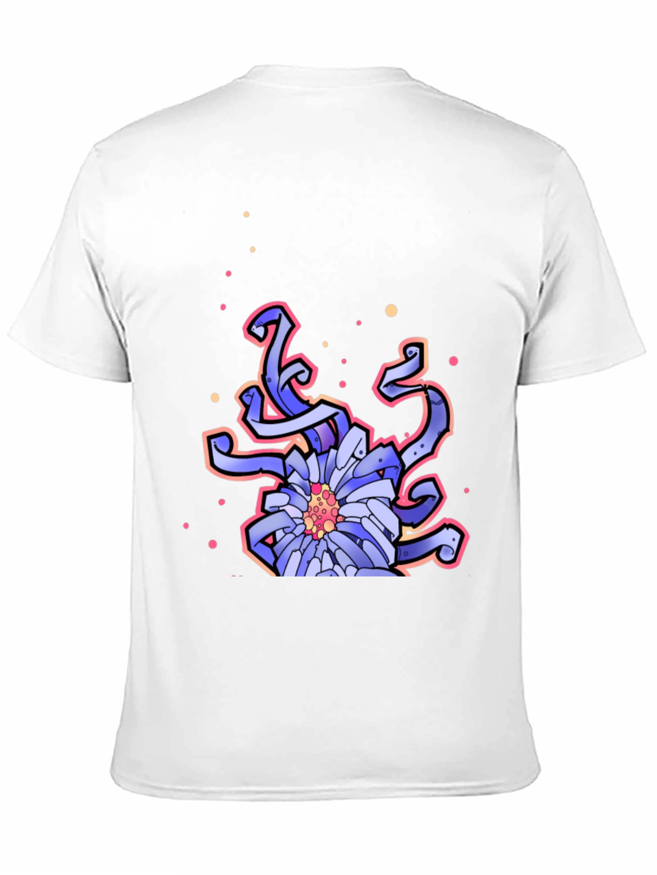 Floral Graphic Print Black T-Shirt