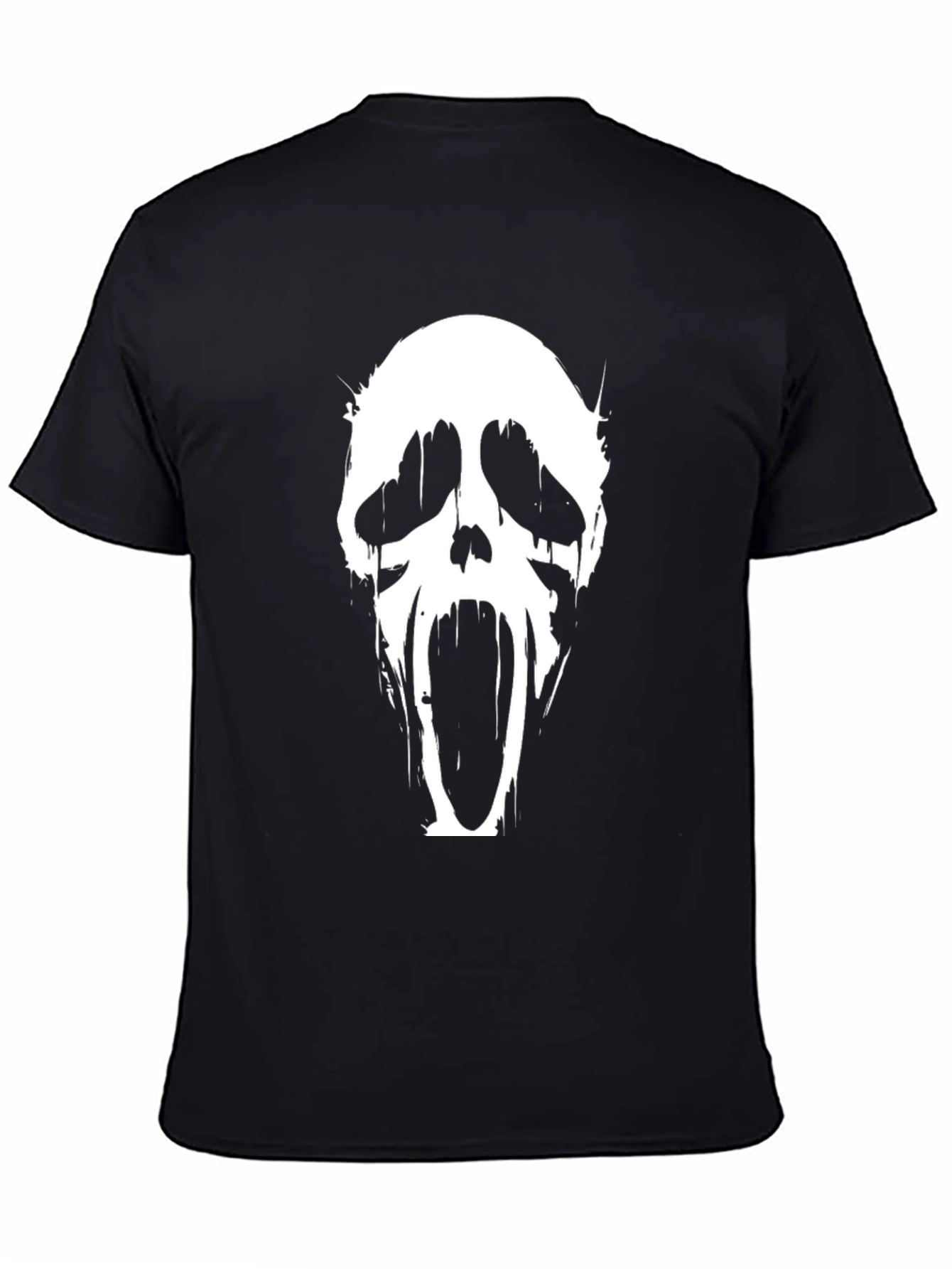 Scream Ghost Face Graphic T-Shirt - Black