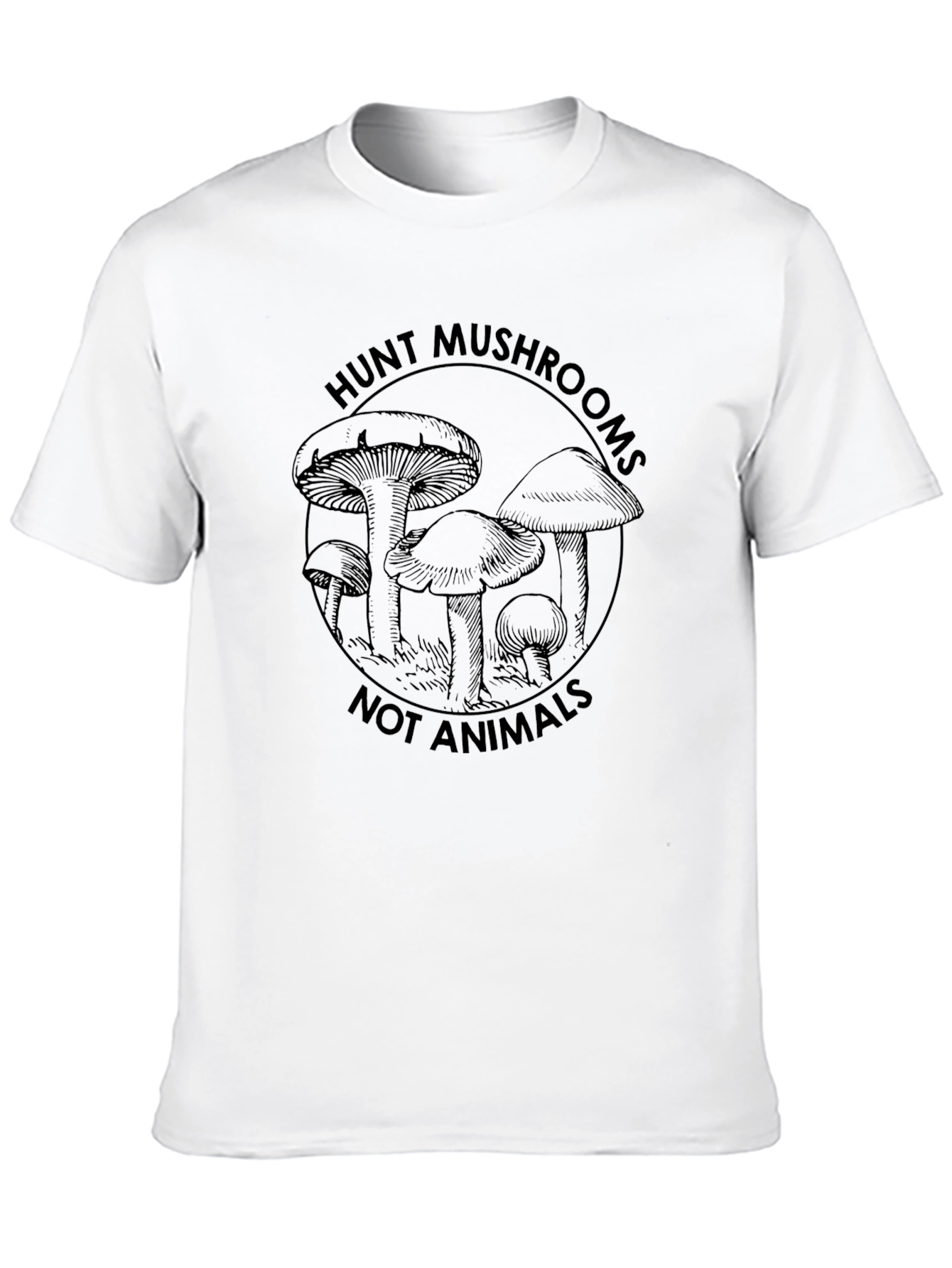 Hunt Mushrooms Graphic Tee - Black