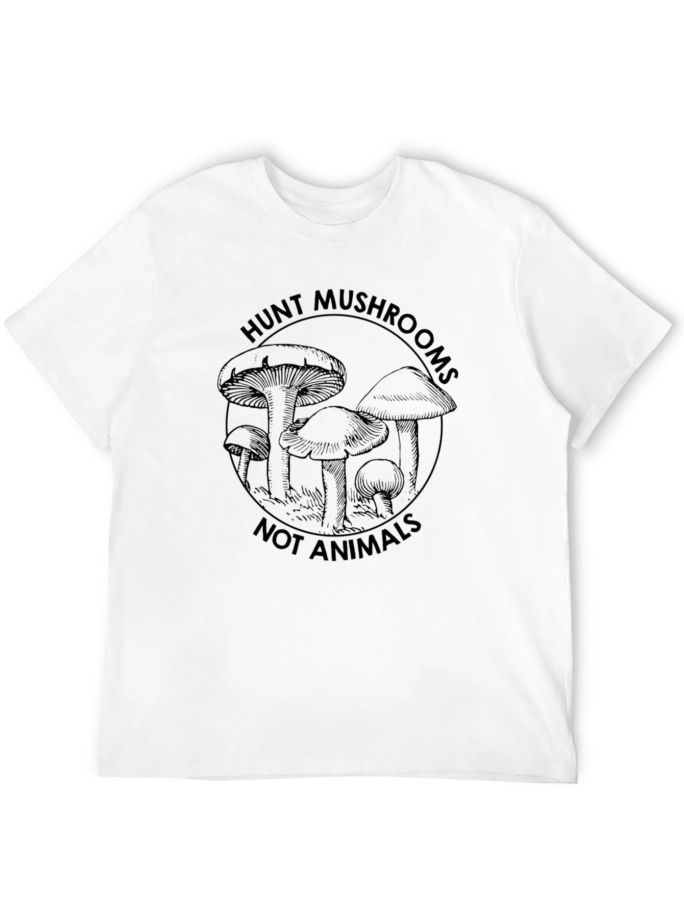 Hunt Mushrooms Graphic Tee - Black