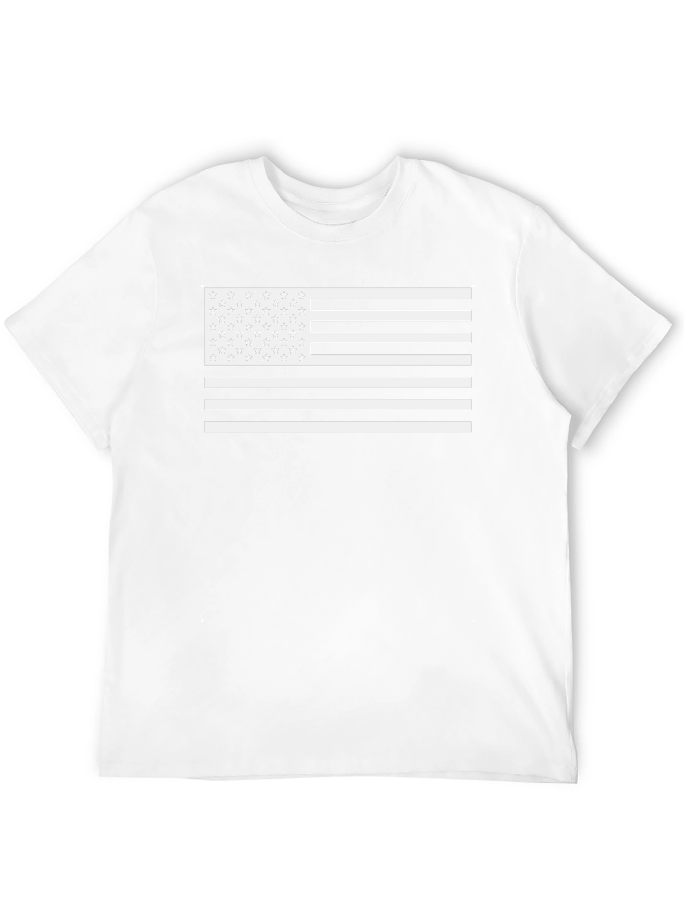 American Flag Graphic Tee - Black Cotton T-Shirt