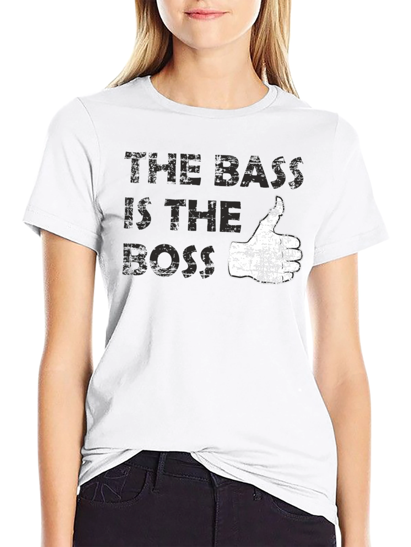 The Bass is the Boss Graphic Tee - Black