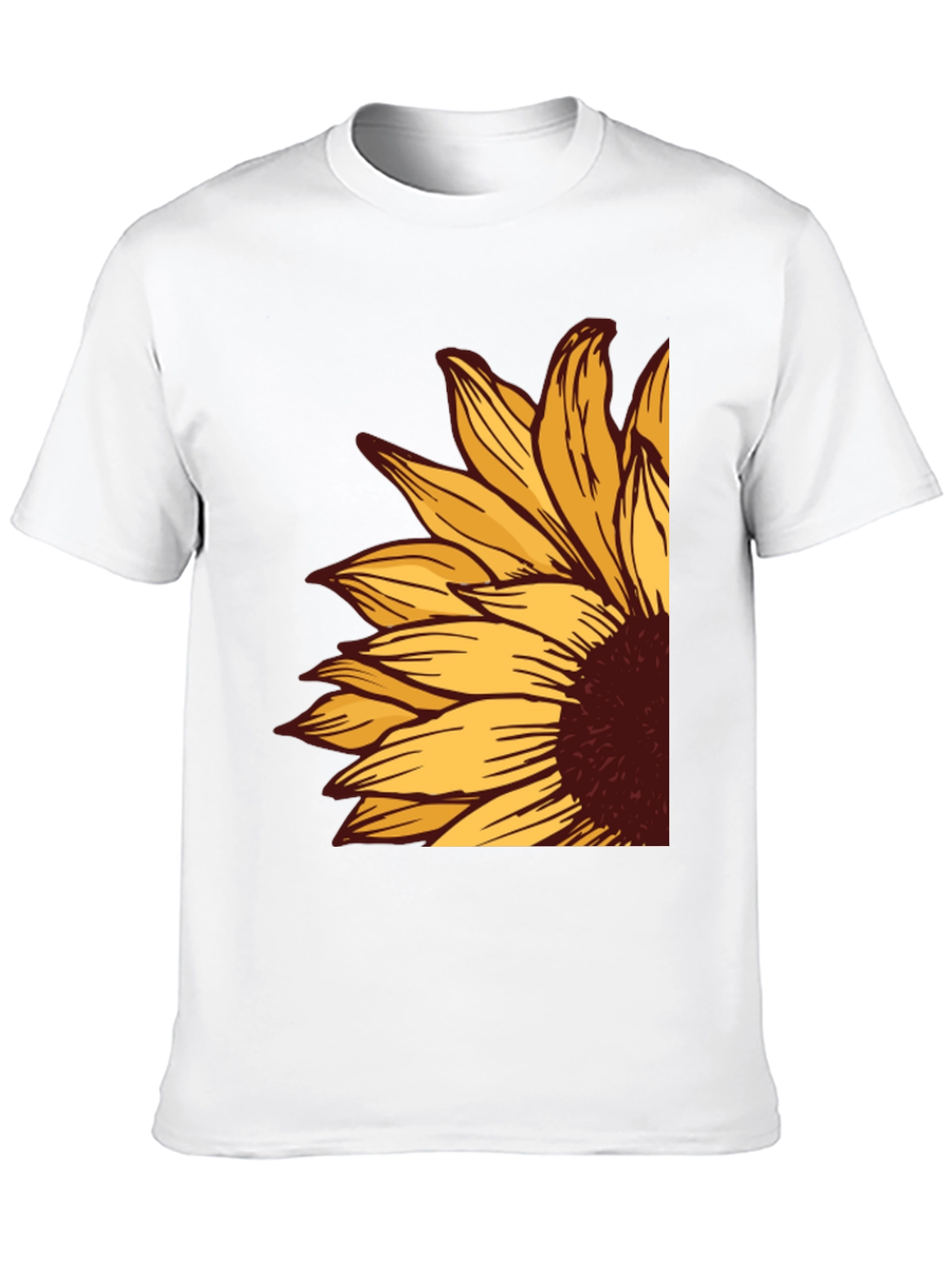 Sunflower Graphic Tee - Stylish Black T-Shirt