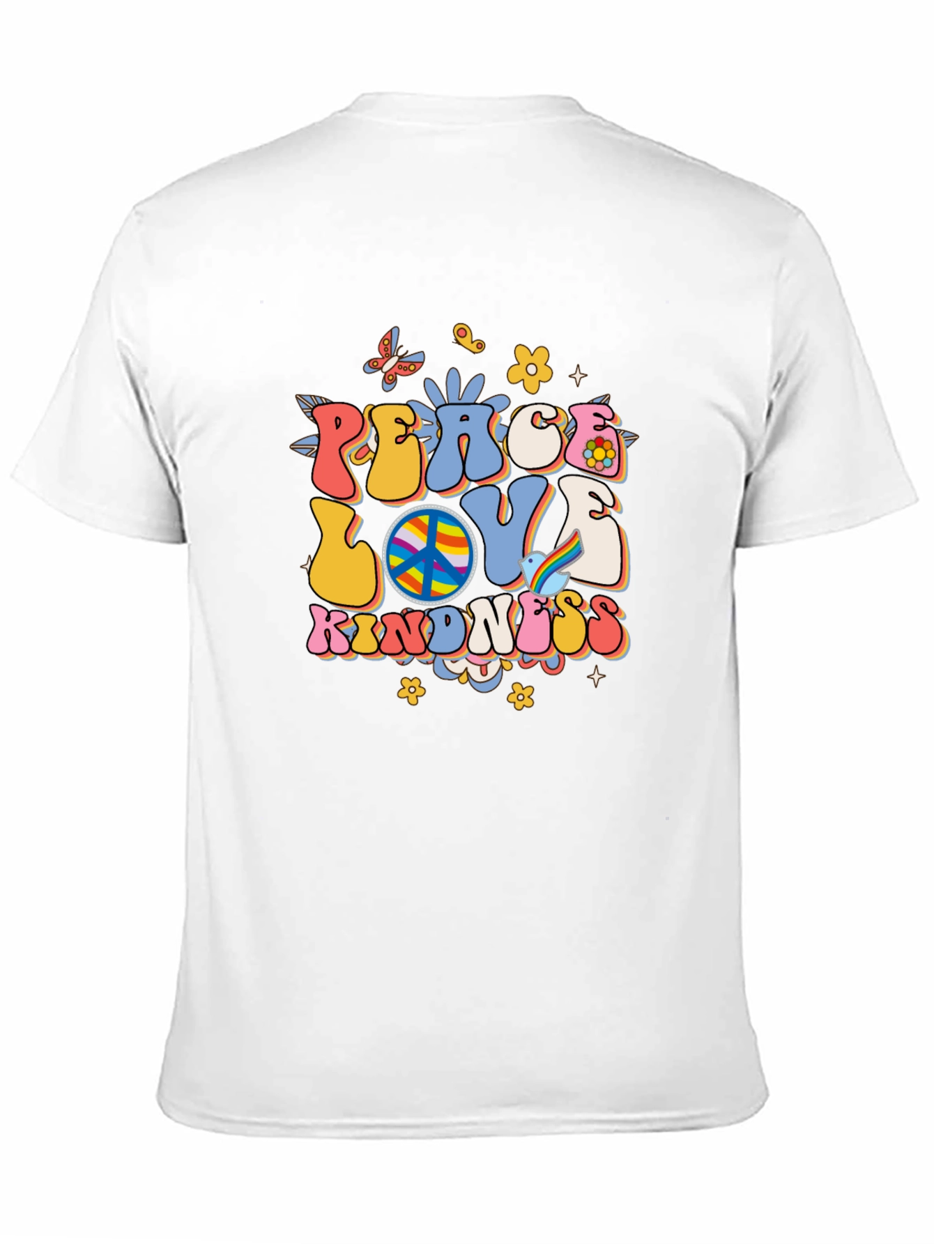 Peace Love Kindness Retro Graphic Tee