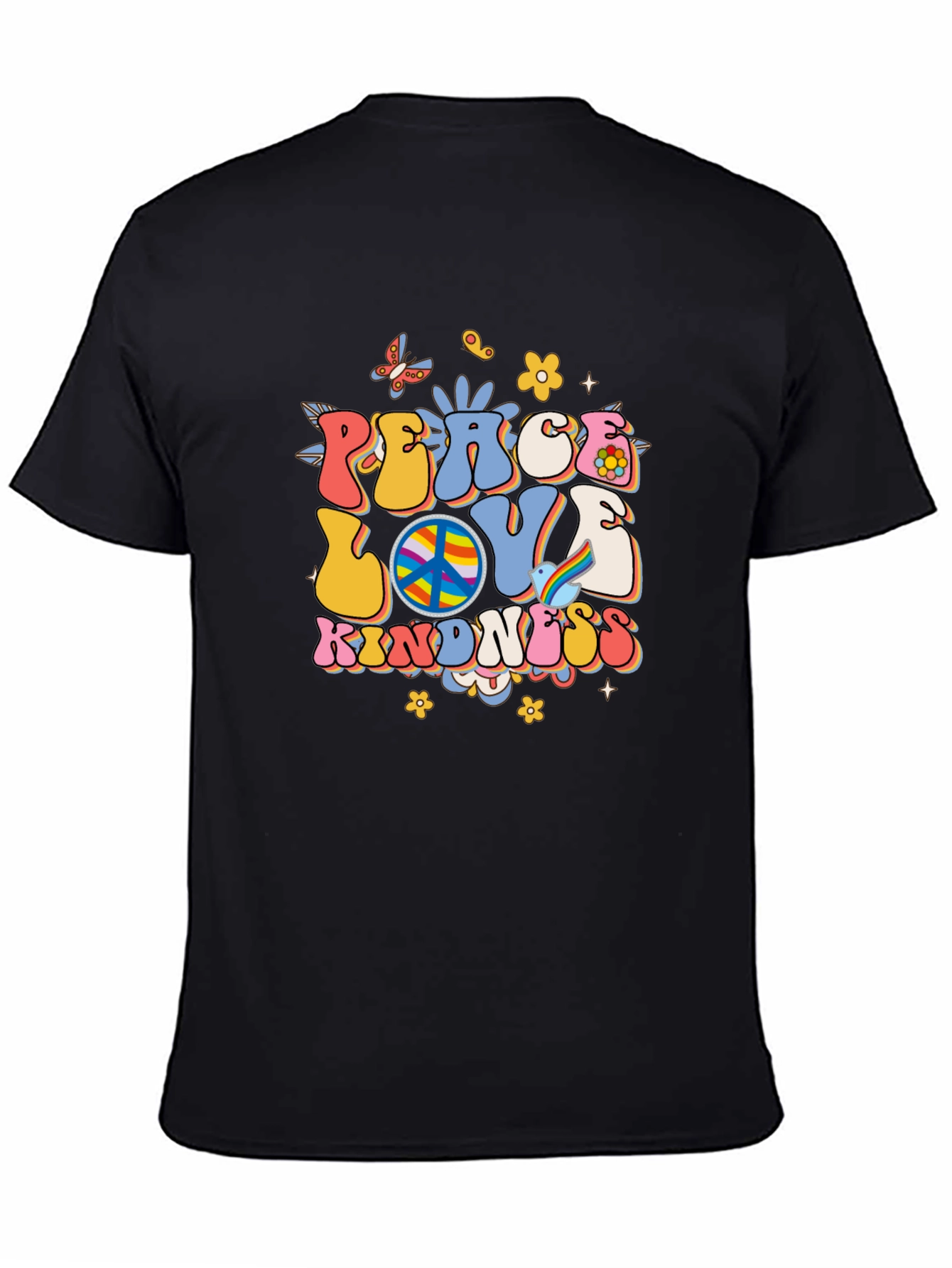 Peace Love Kindness Retro Graphic Tee