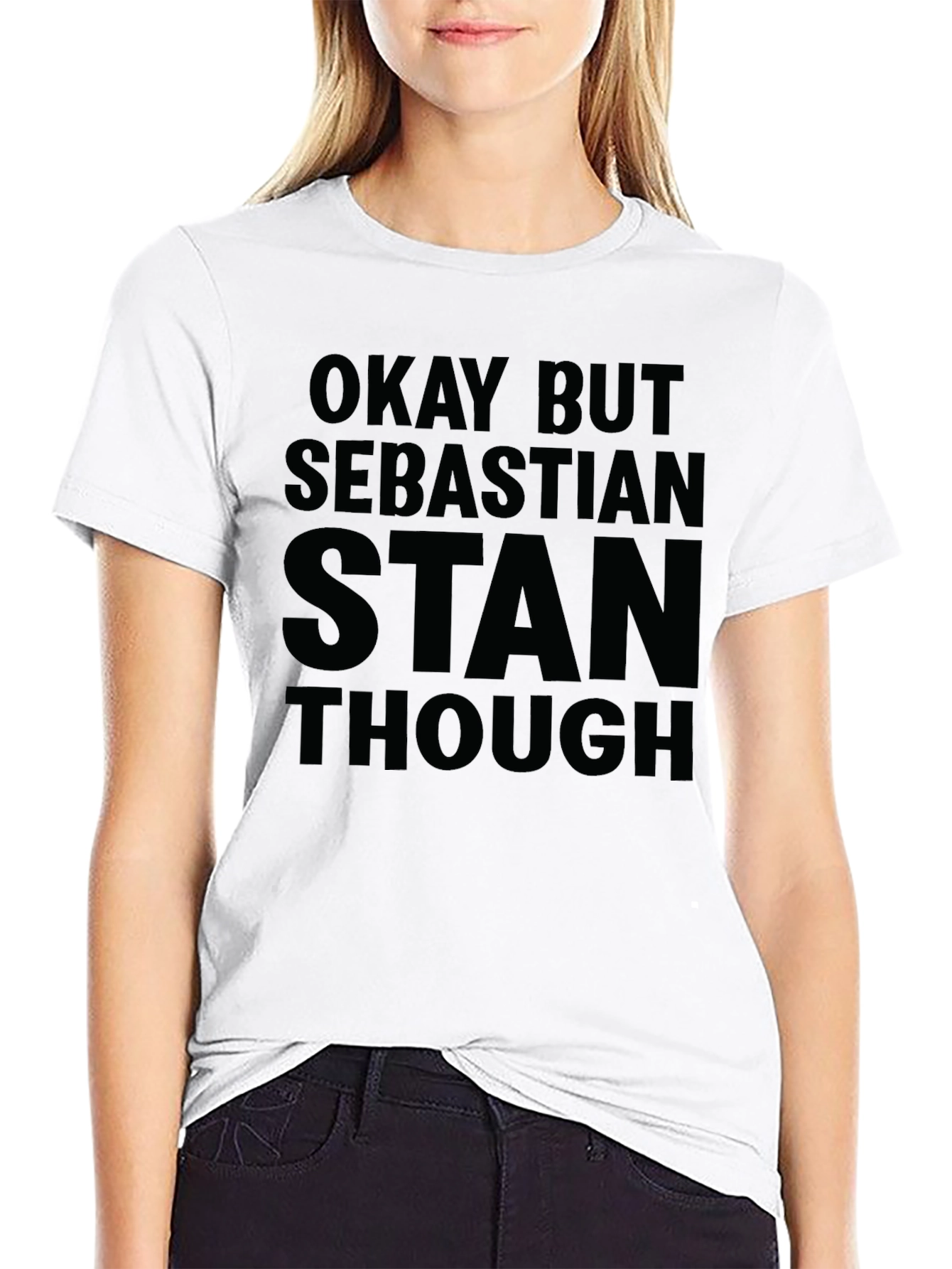 Sebastian Stan Fan T-Shirt - Okay But Though