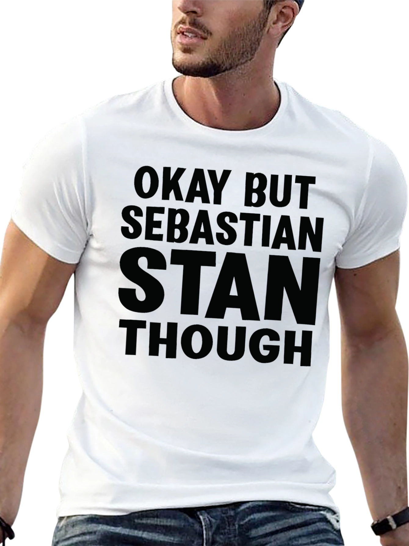 Sebastian Stan Fan T-Shirt - Okay But Though