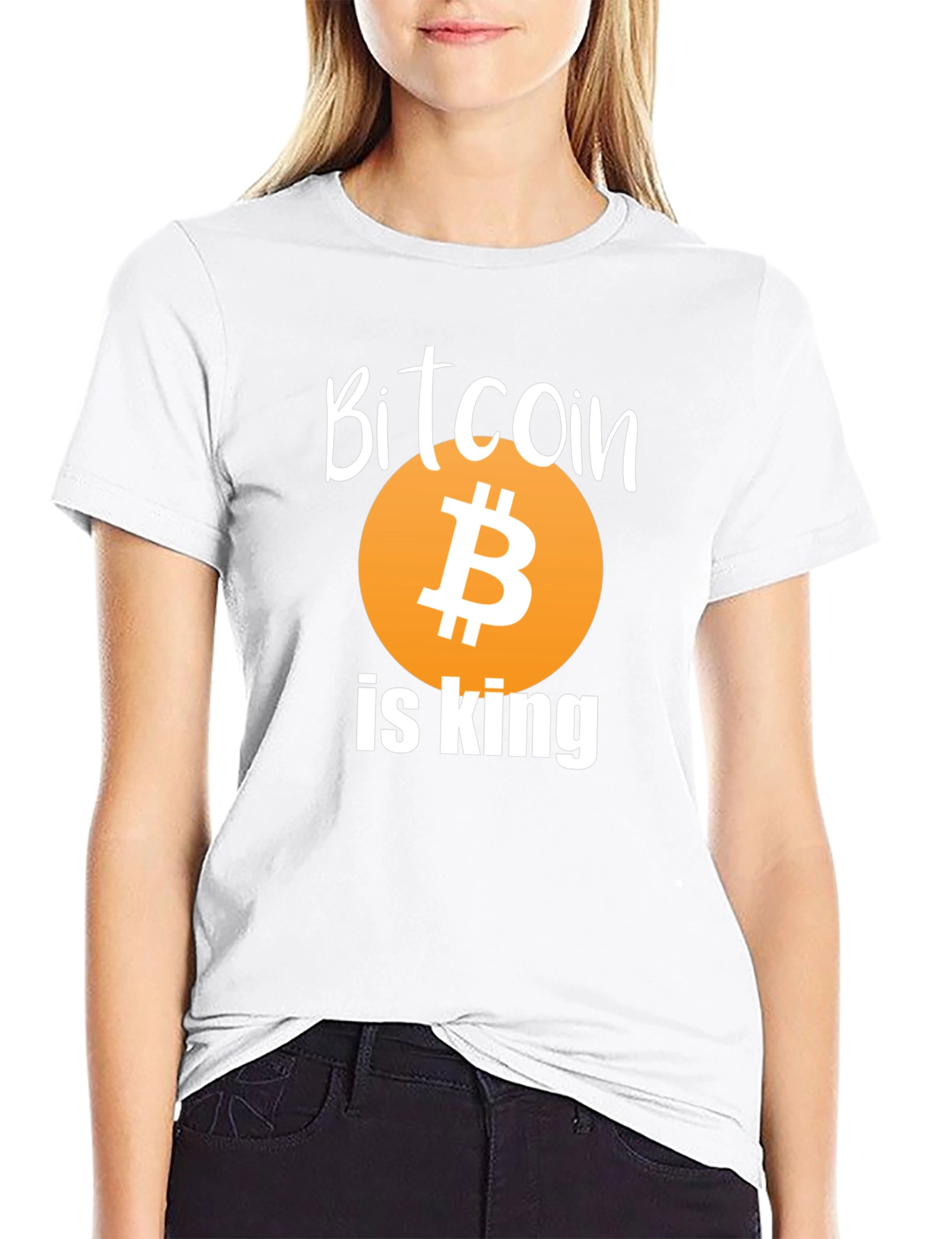 Bitcoin Is King Graphic T-Shirt - Black