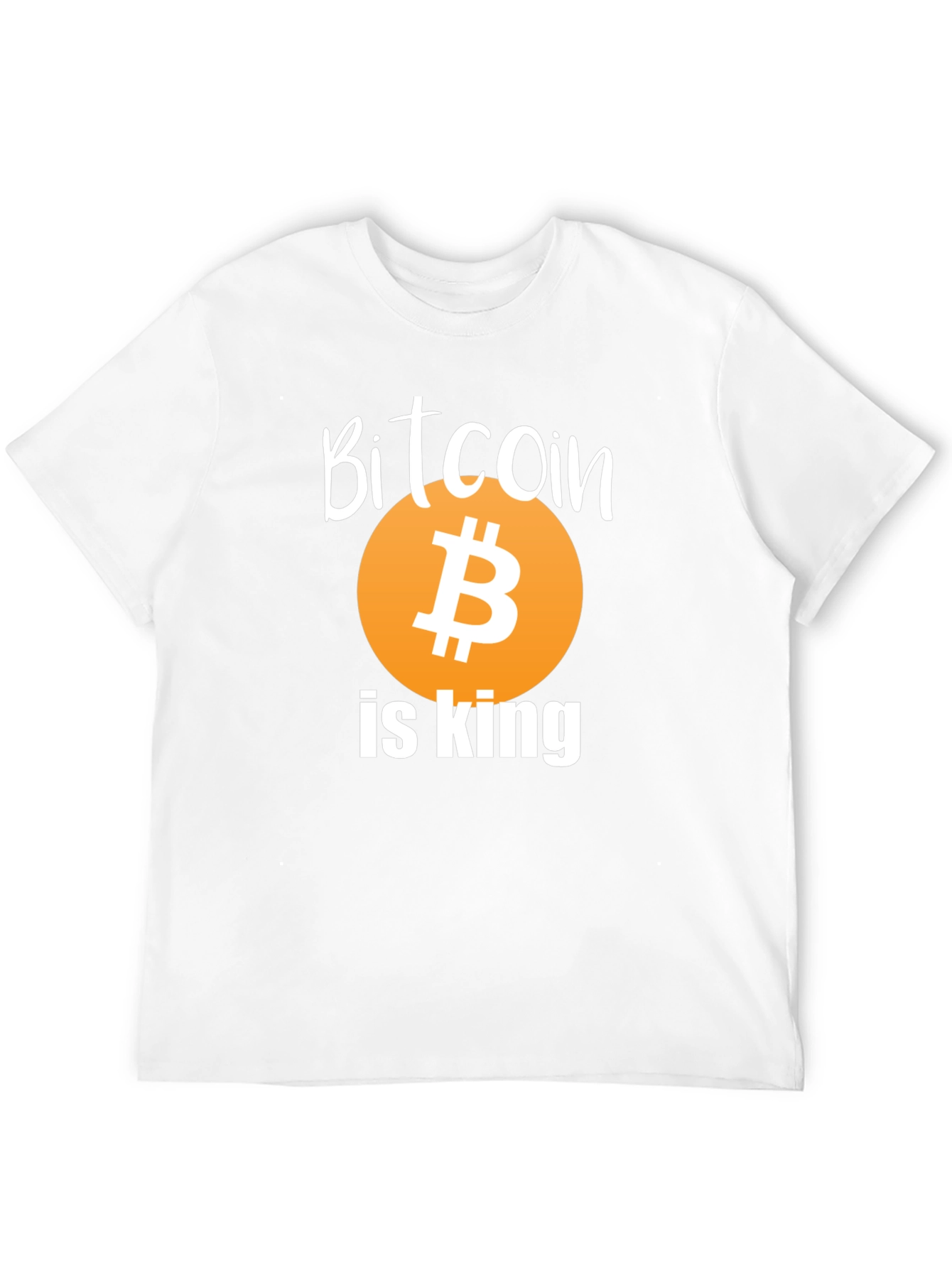 Bitcoin Is King Graphic T-Shirt - Black