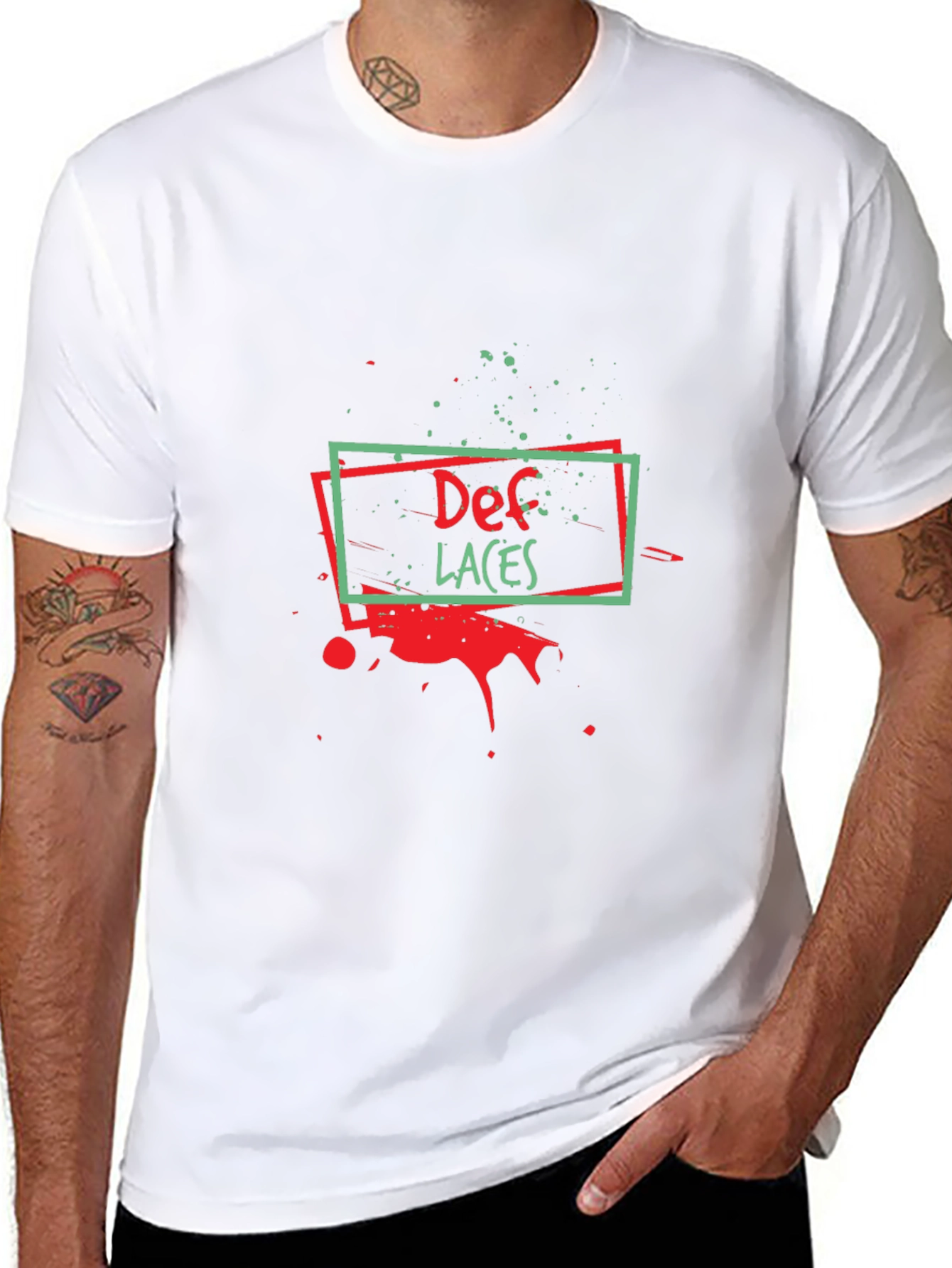 Def Laces Graphic Tee - Stylish Black T-Shirt