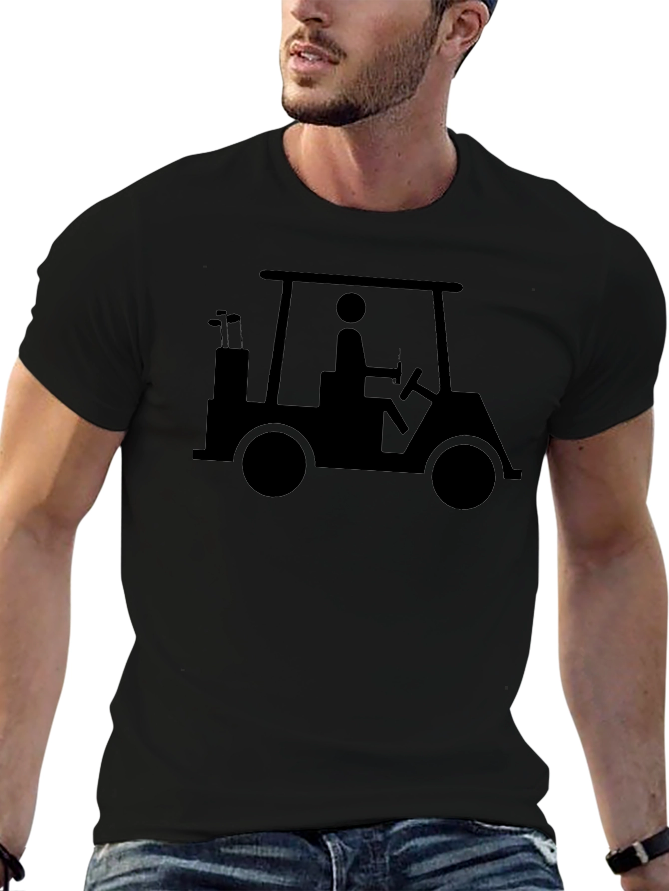 Golf Cart Graphic Tee - Stylish & Comfortable