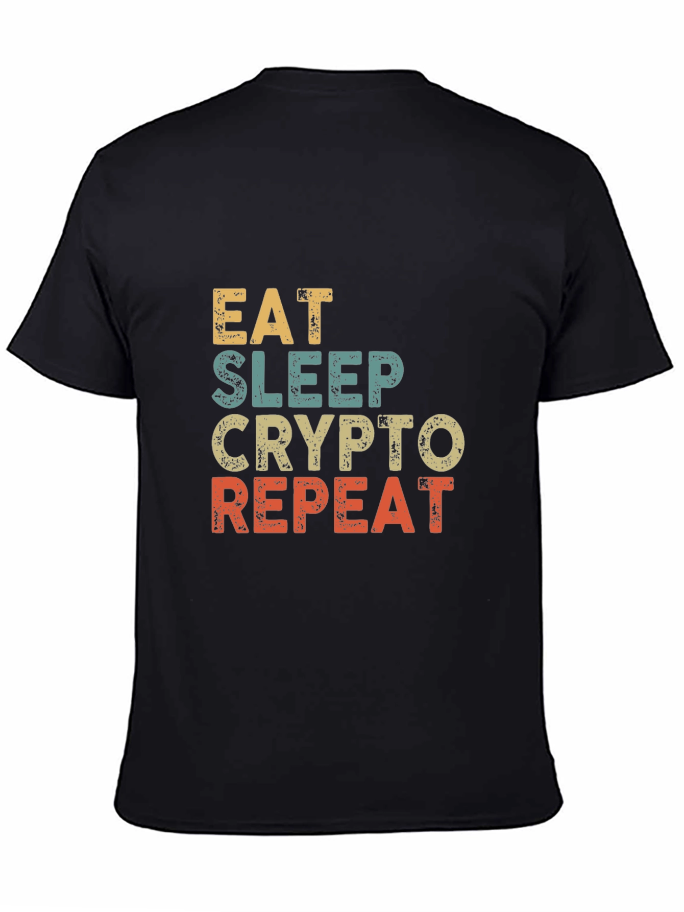 Eat Sleep Crypto Repeat Graphic T-Shirt