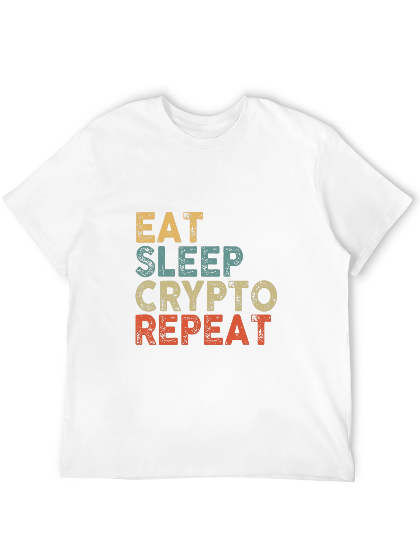 Eat Sleep Crypto Repeat Graphic T-Shirt