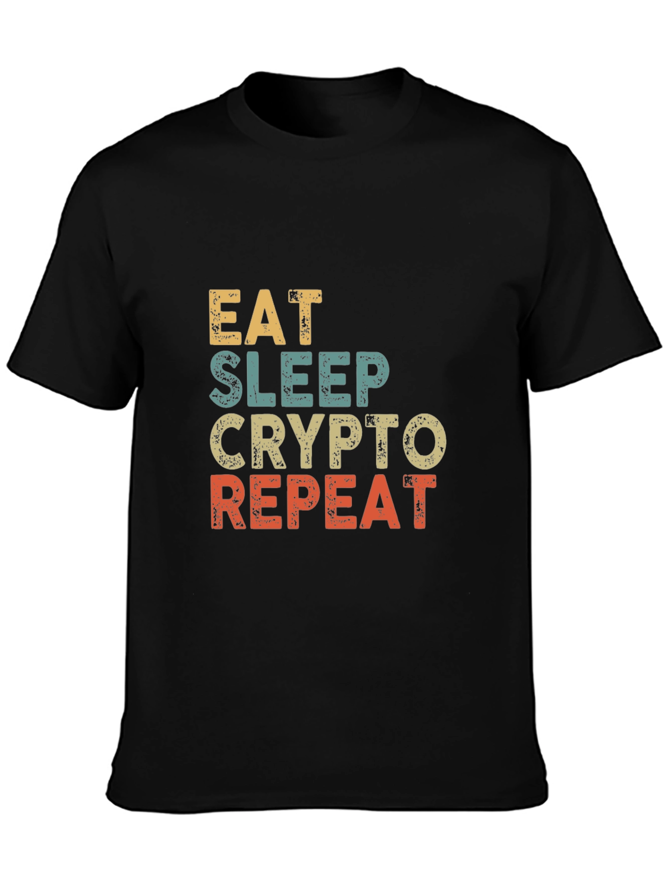 Eat Sleep Crypto Repeat Graphic T-Shirt