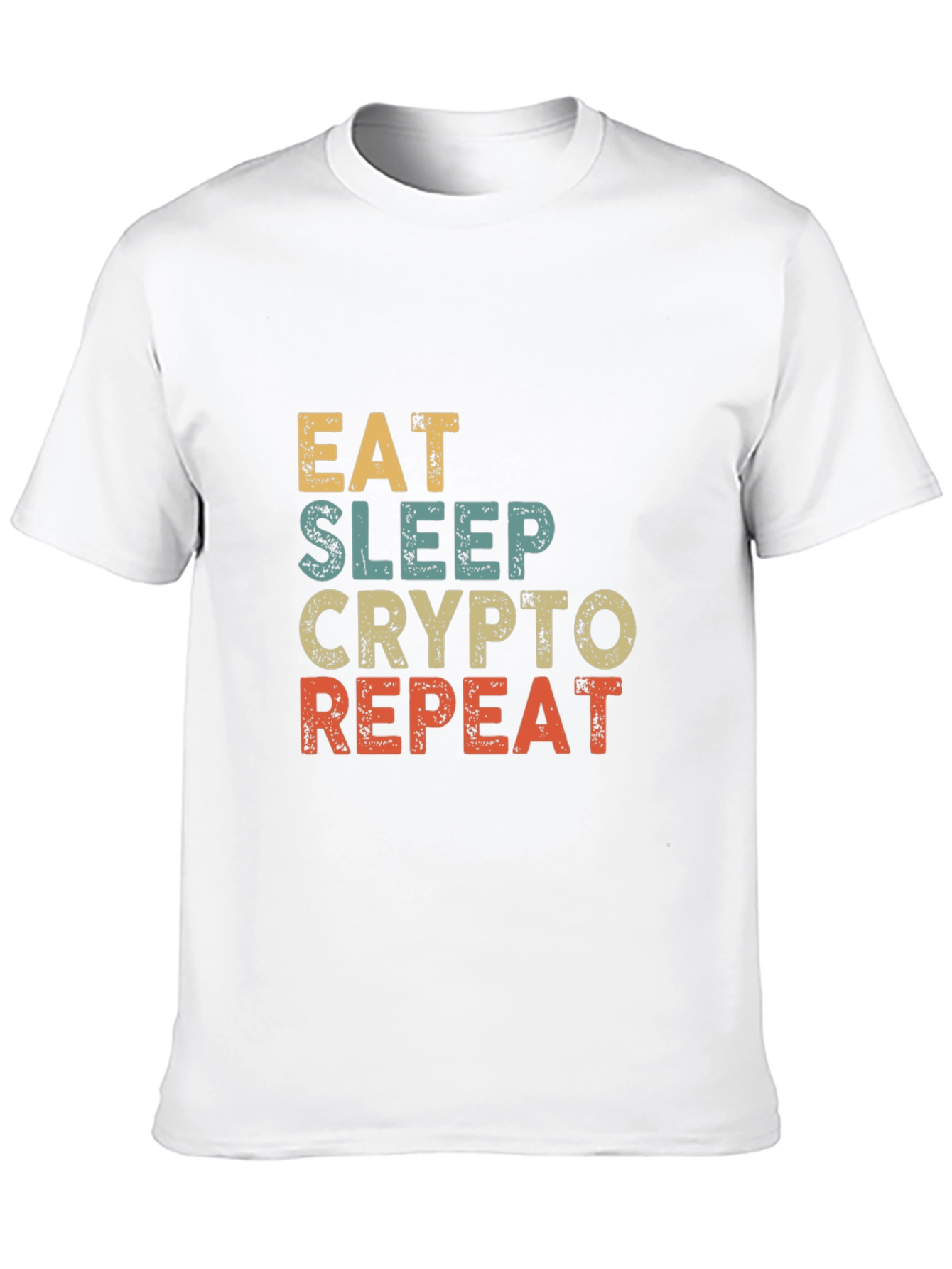 Eat Sleep Crypto Repeat Graphic T-Shirt