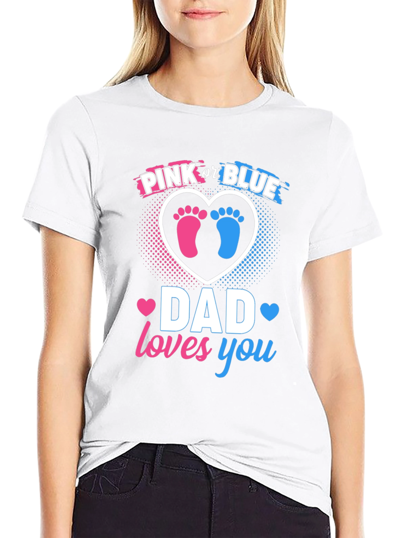 Dad Loves You Gender Reveal T-Shirt