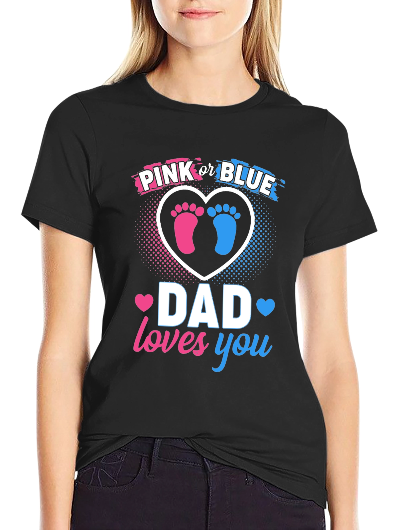 Dad Loves You Gender Reveal T-Shirt