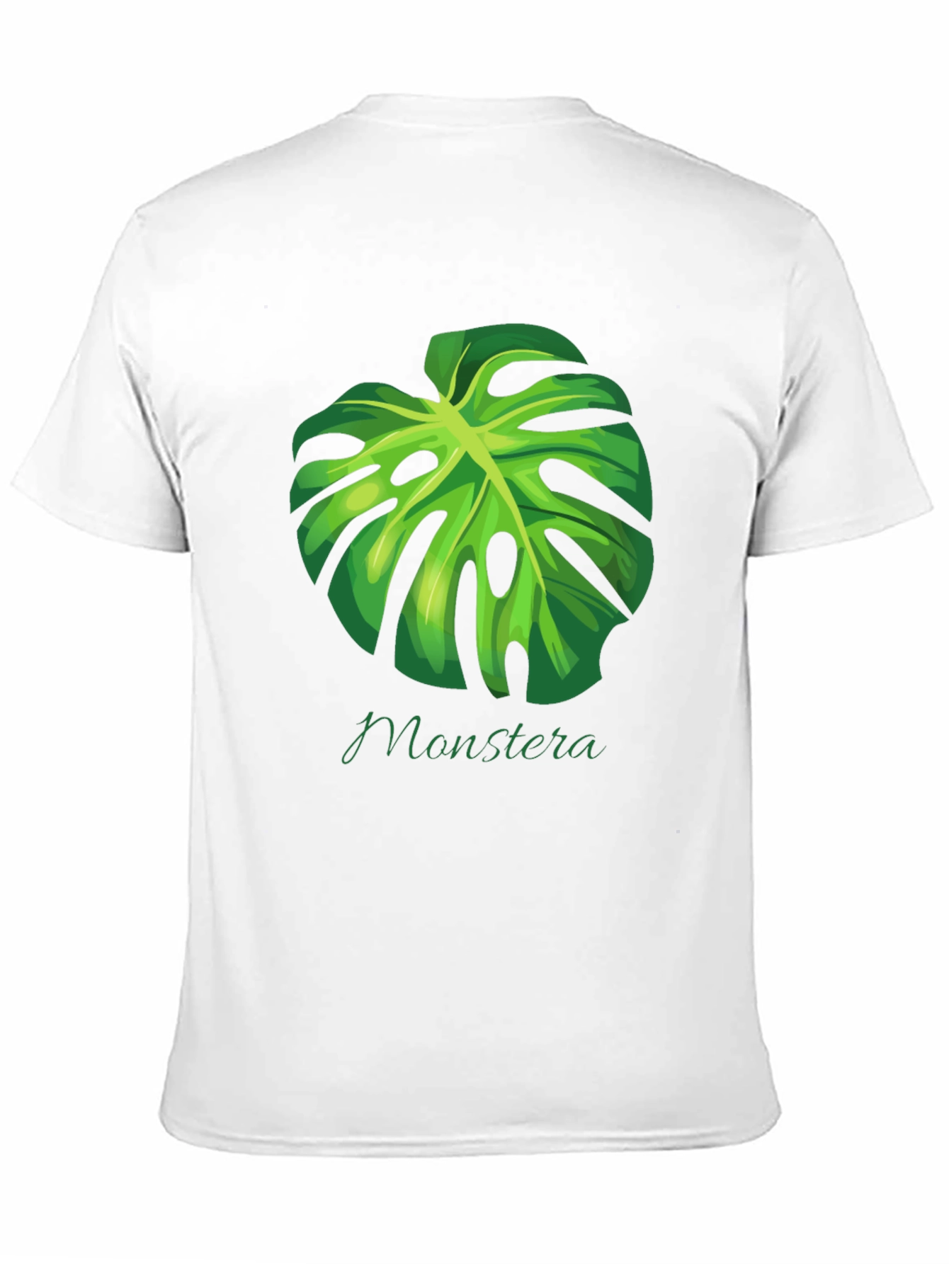 Monstera Leaf Graphic Black T-Shirt