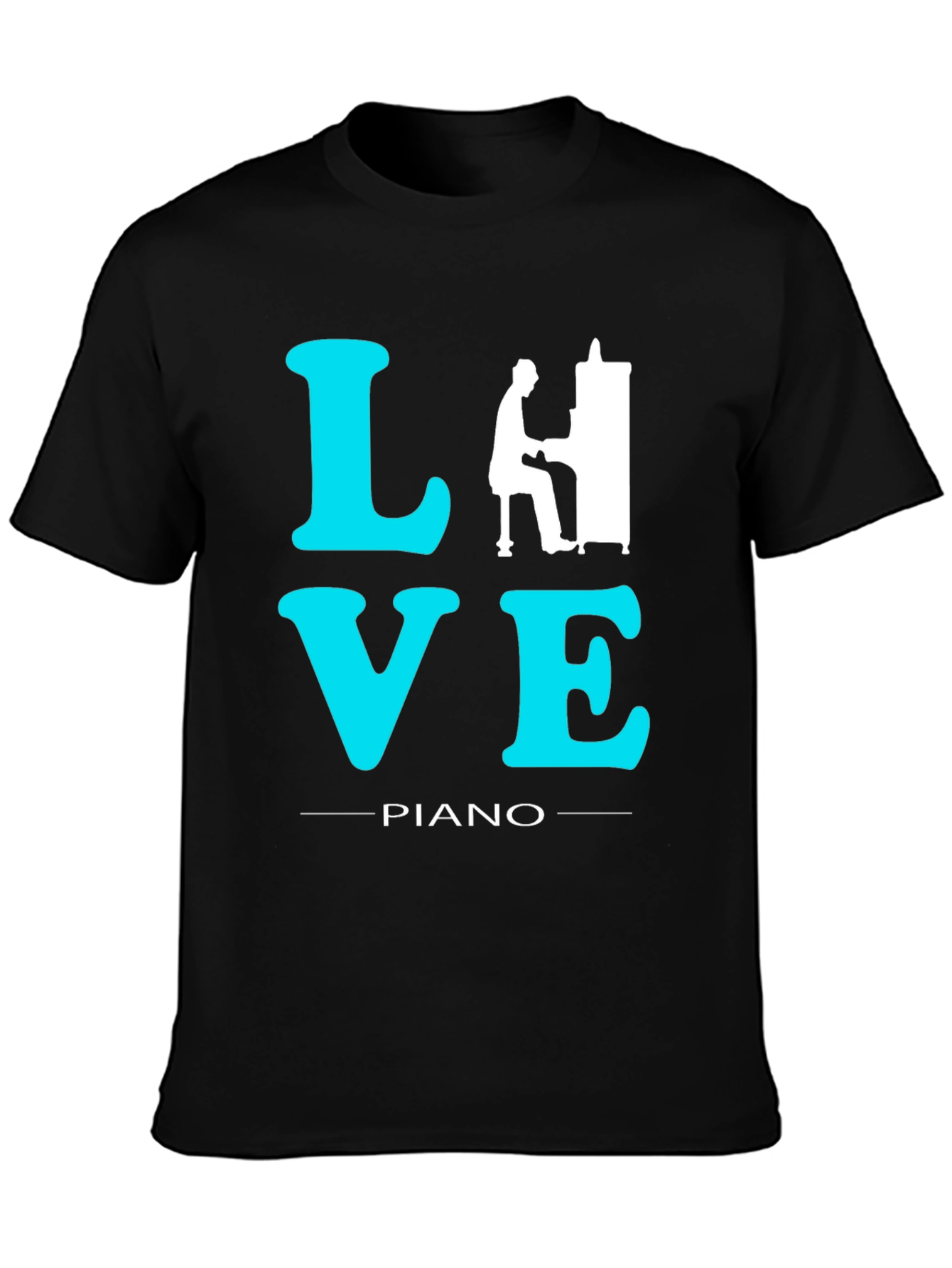 Love Piano T-Shirt: Musicians Statement Tee