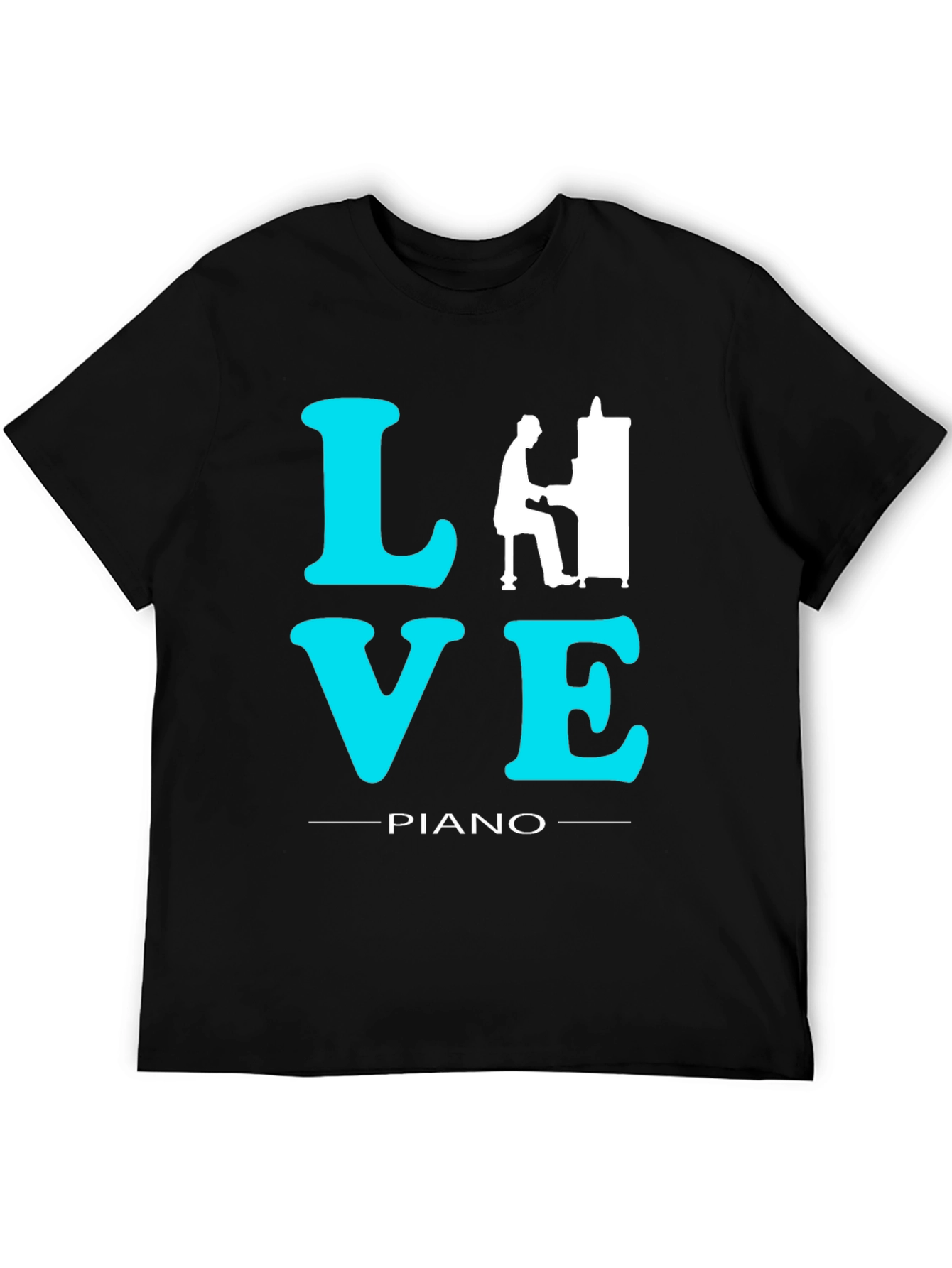 Love Piano T-Shirt: Musicians Statement Tee