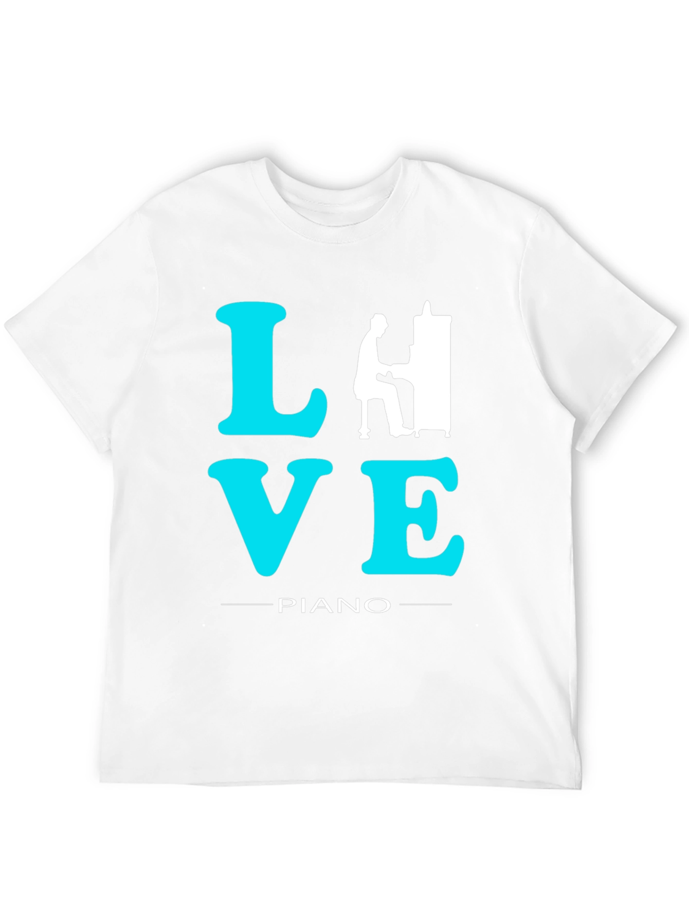 Love Piano T-Shirt: Musicians Statement Tee