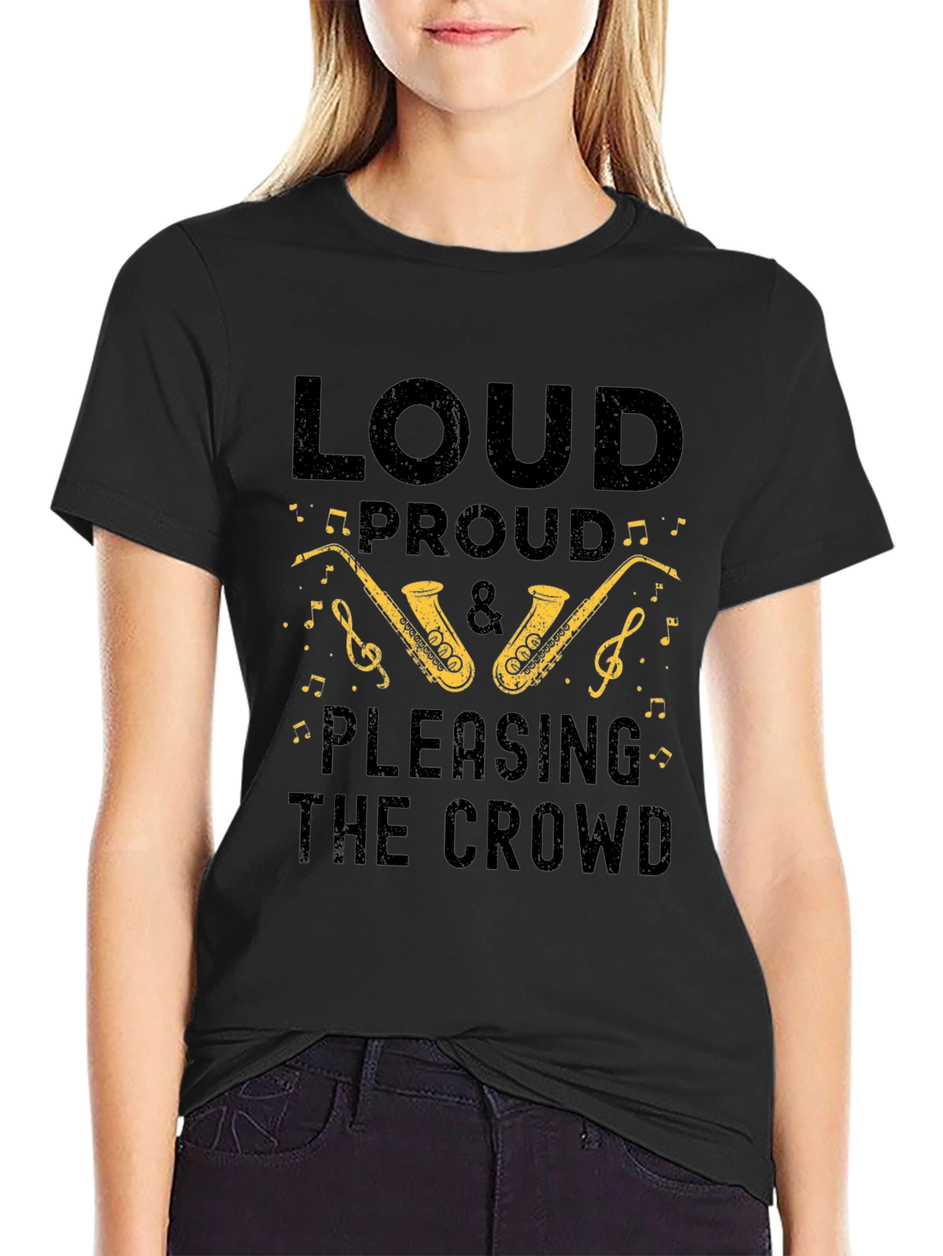 Loud Proud Saxophone T-Shirt - Music Lover Tee