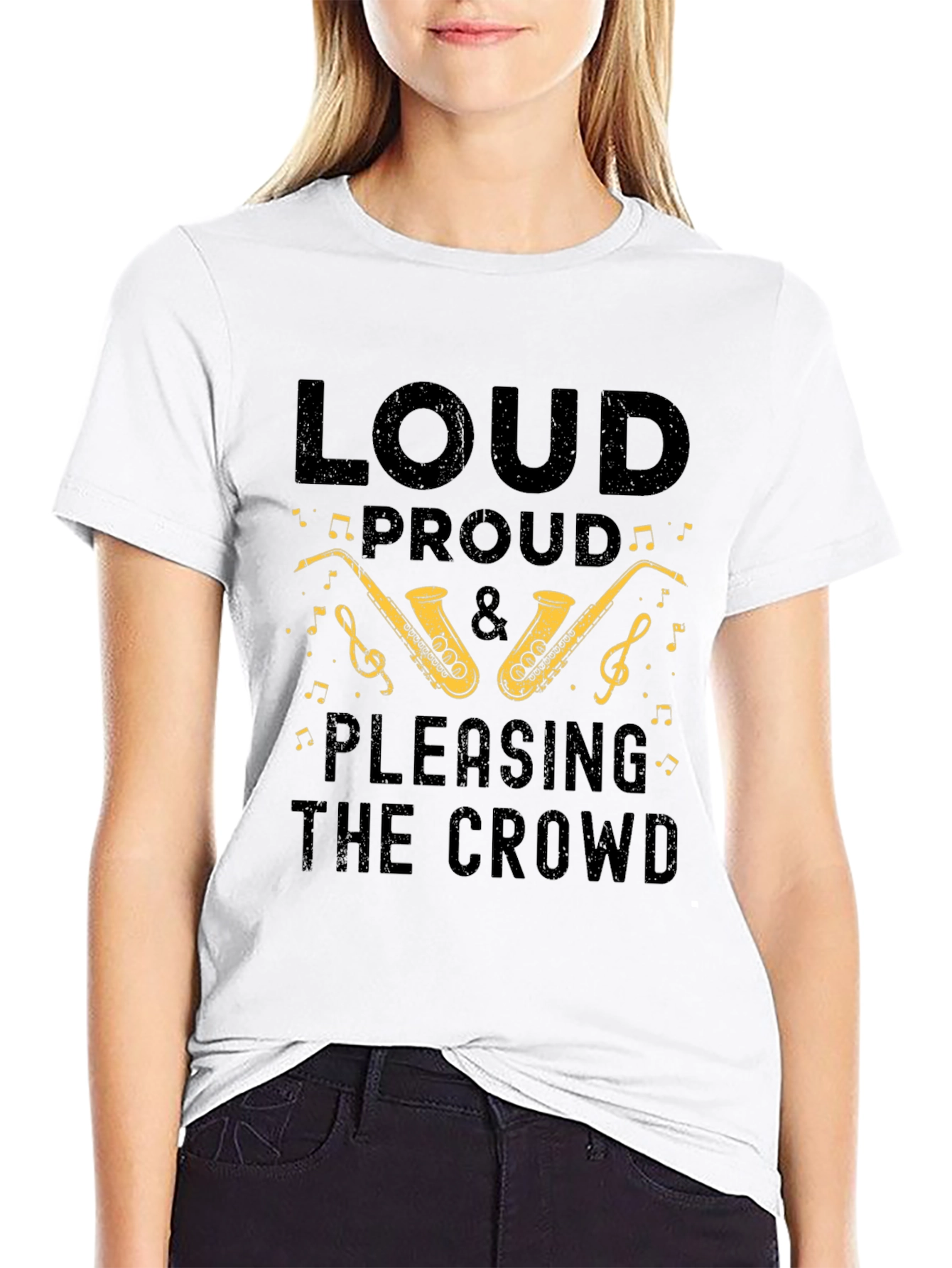 Loud Proud Saxophone T-Shirt - Music Lover Tee