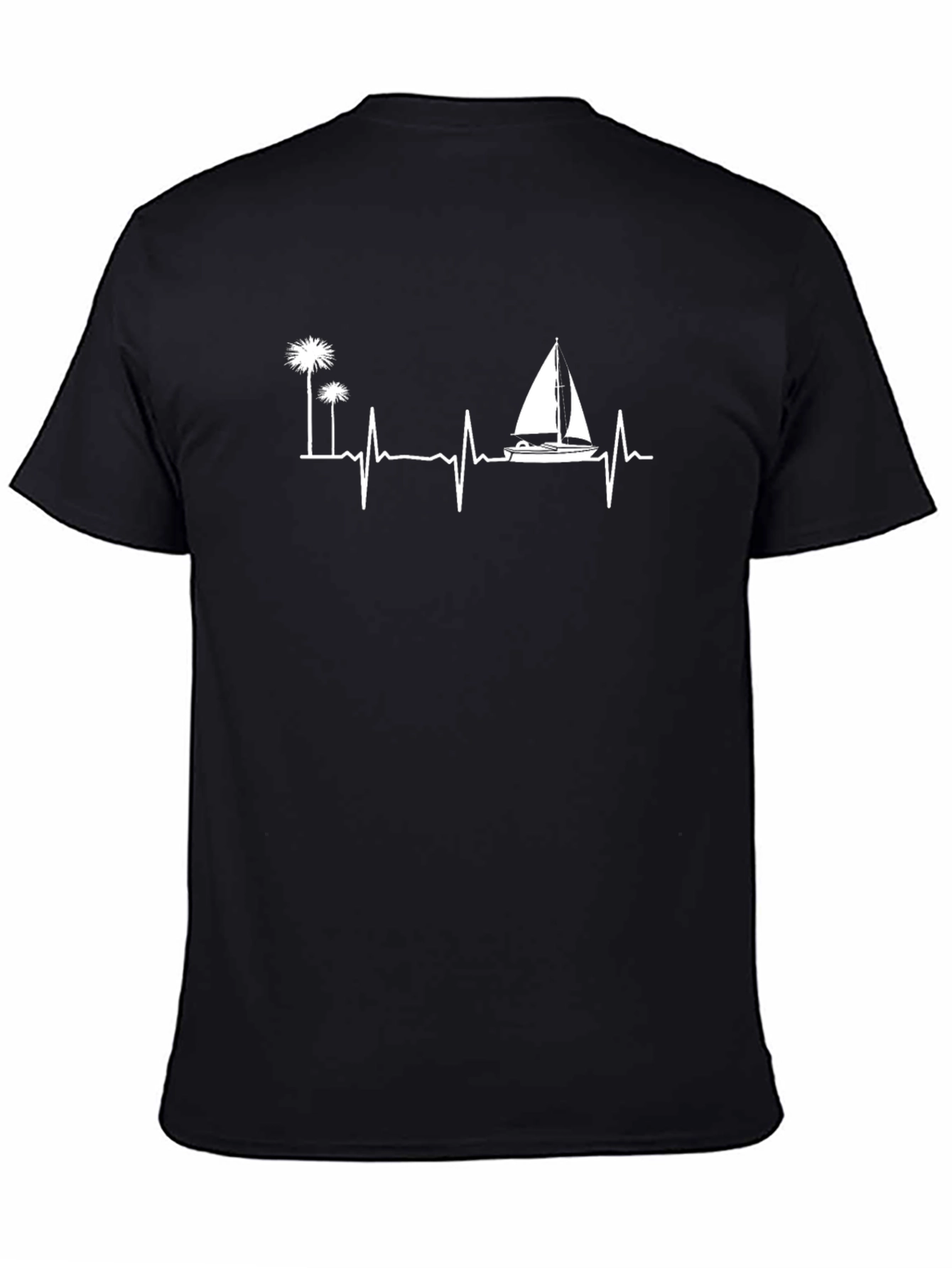 Heartbeat Sailboat & Palm Tee