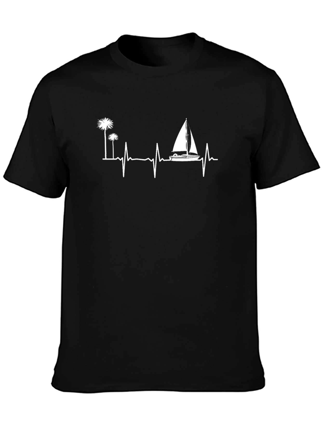 Heartbeat Sailboat & Palm Tee