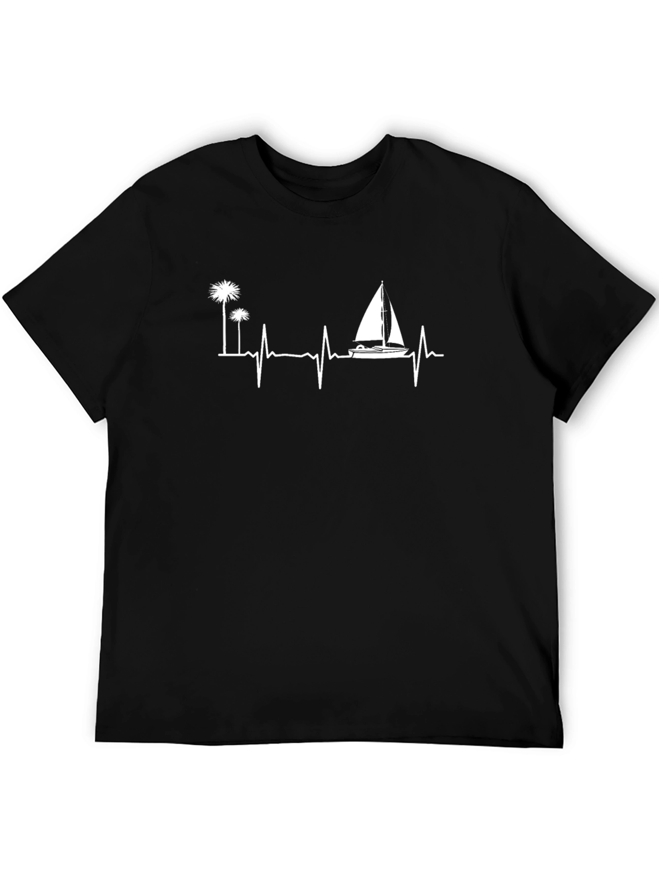 Heartbeat Sailboat & Palm Tee