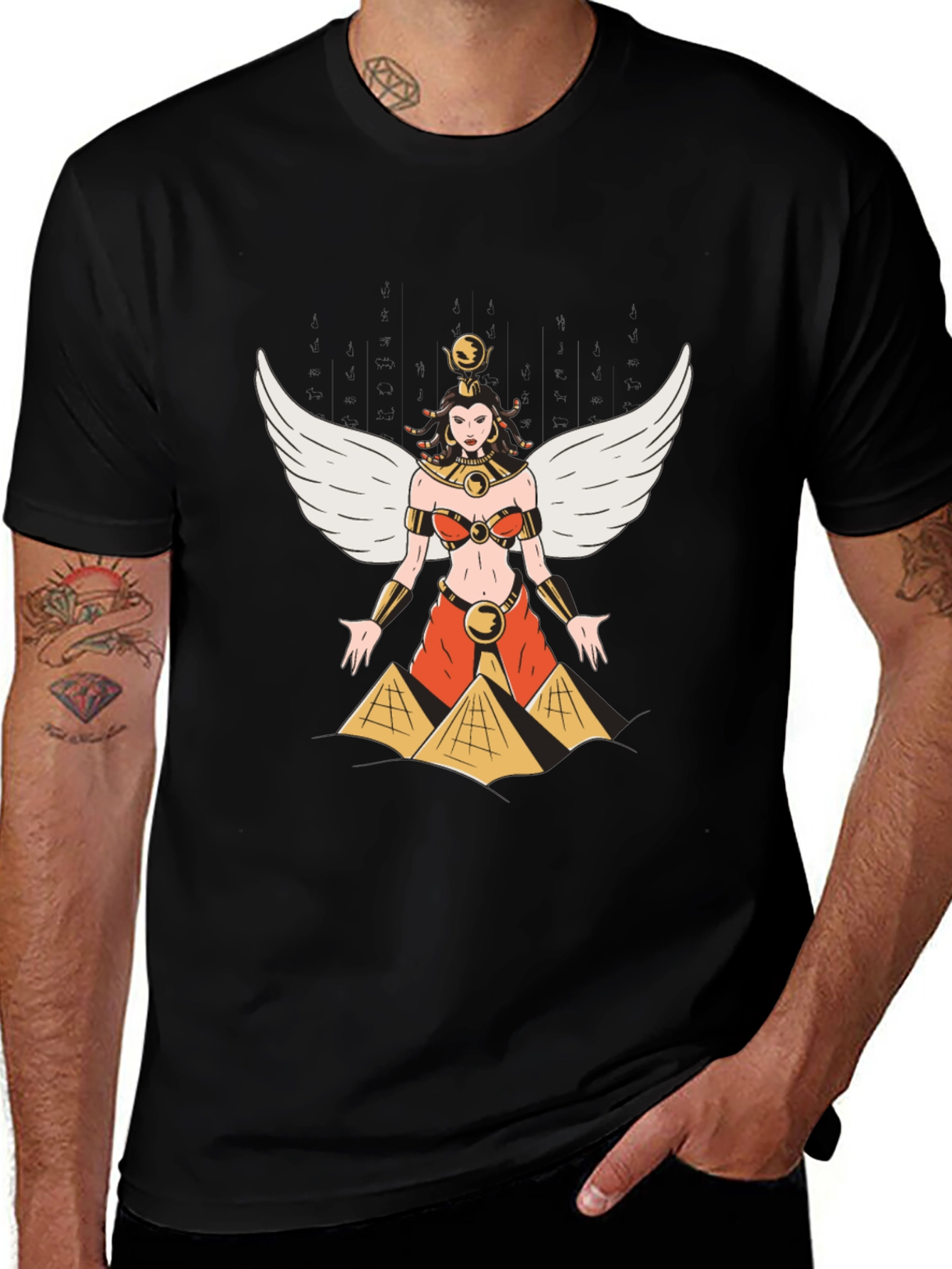 Egyptian Queen Graphic Black T-Shirt