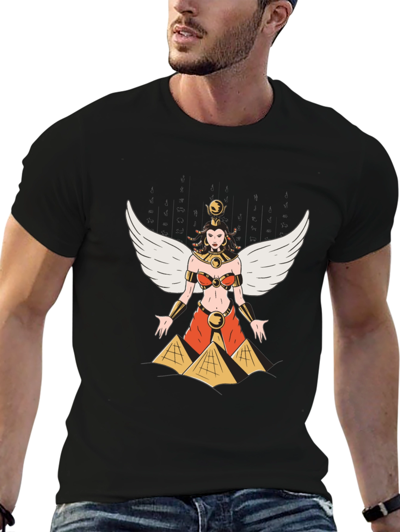 Egyptian Queen Graphic Black T-Shirt
