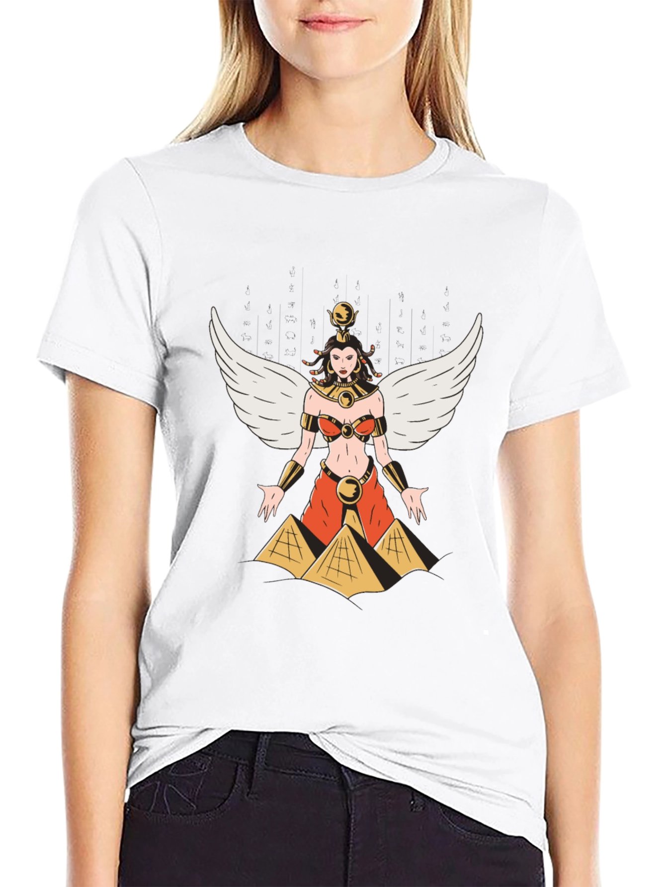 Egyptian Queen Graphic Black T-Shirt