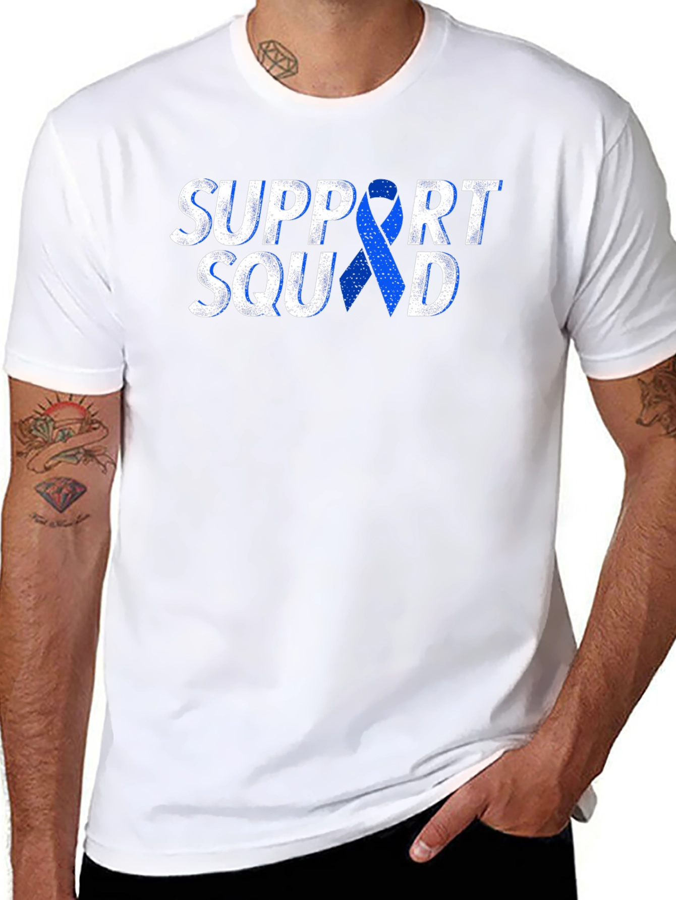 Support Squad T-Shirt - Blue Ribbon Tee