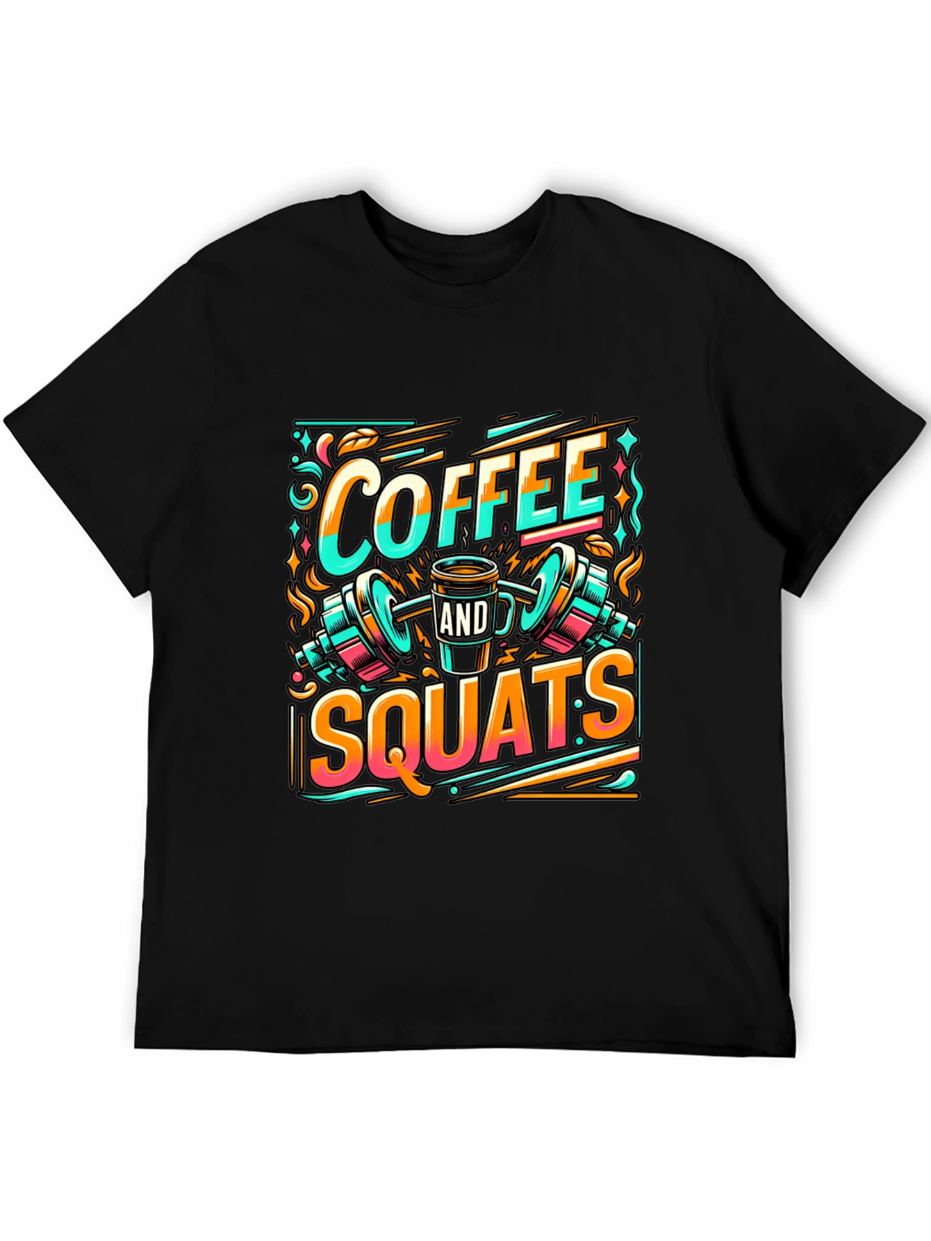 Coffee & Squats Graphic Tee - Gym Motivation