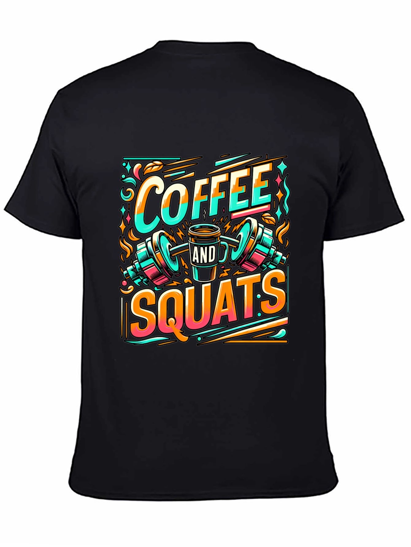Coffee & Squats Graphic Tee - Gym Motivation