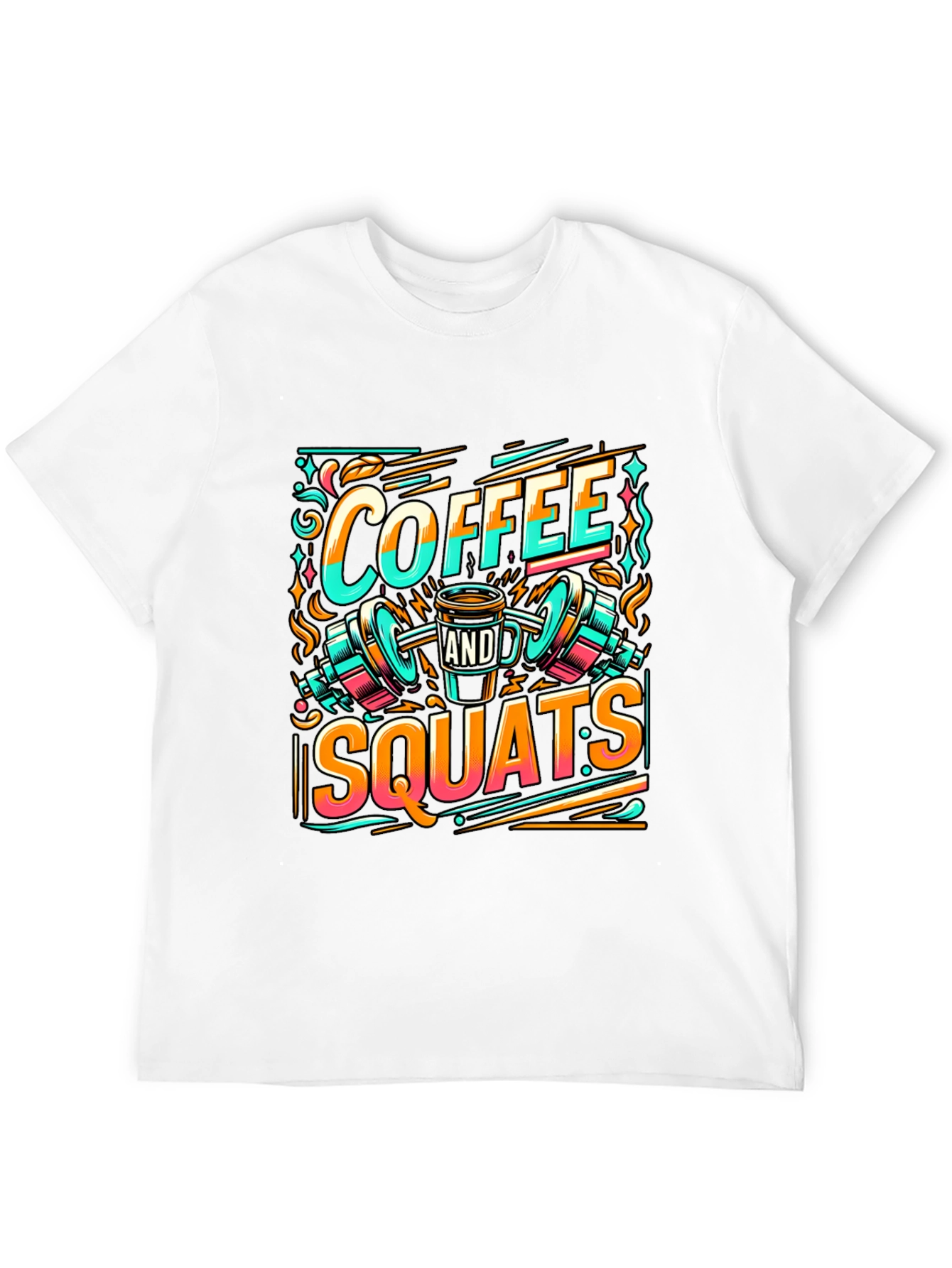 Coffee & Squats Graphic Tee - Gym Motivation