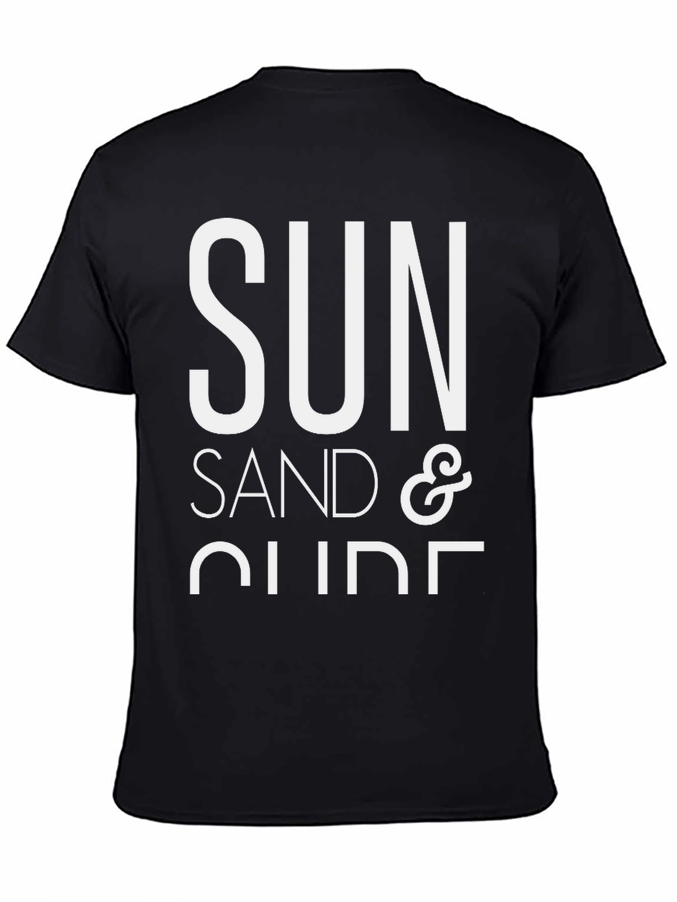 Sun Sand & Surf Black Graphic T-Shirt