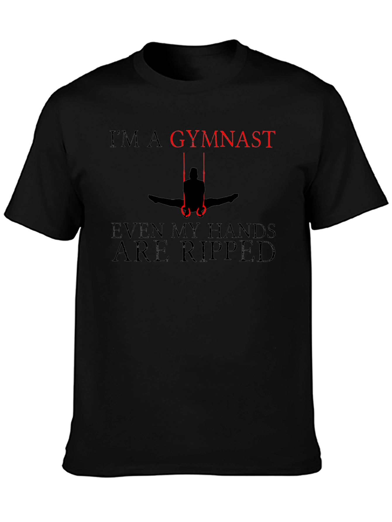 Gymnast Ripped Hands Graphic T-Shirt