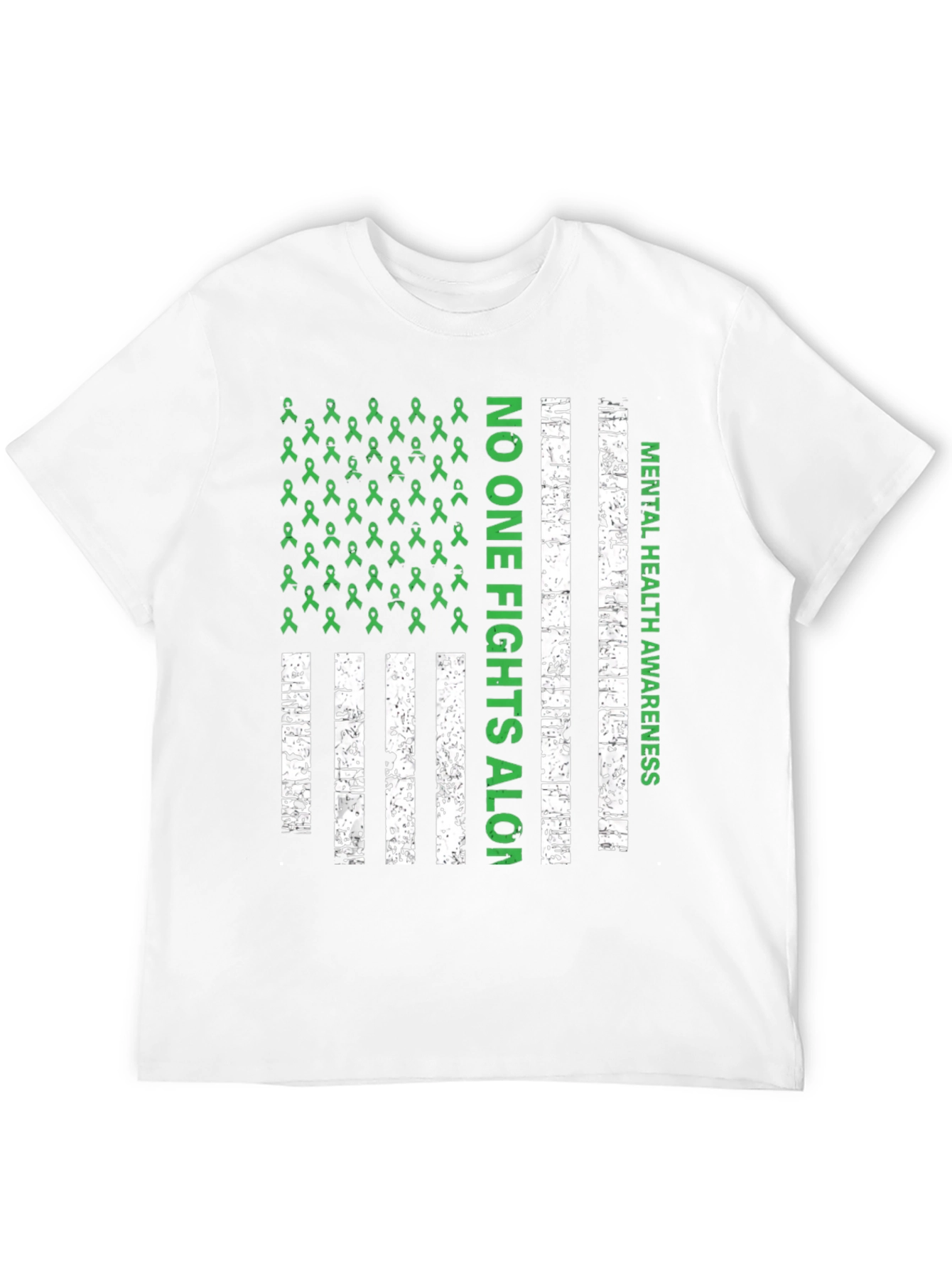 Mental Health Awareness T-Shirt - No One Fights Alone