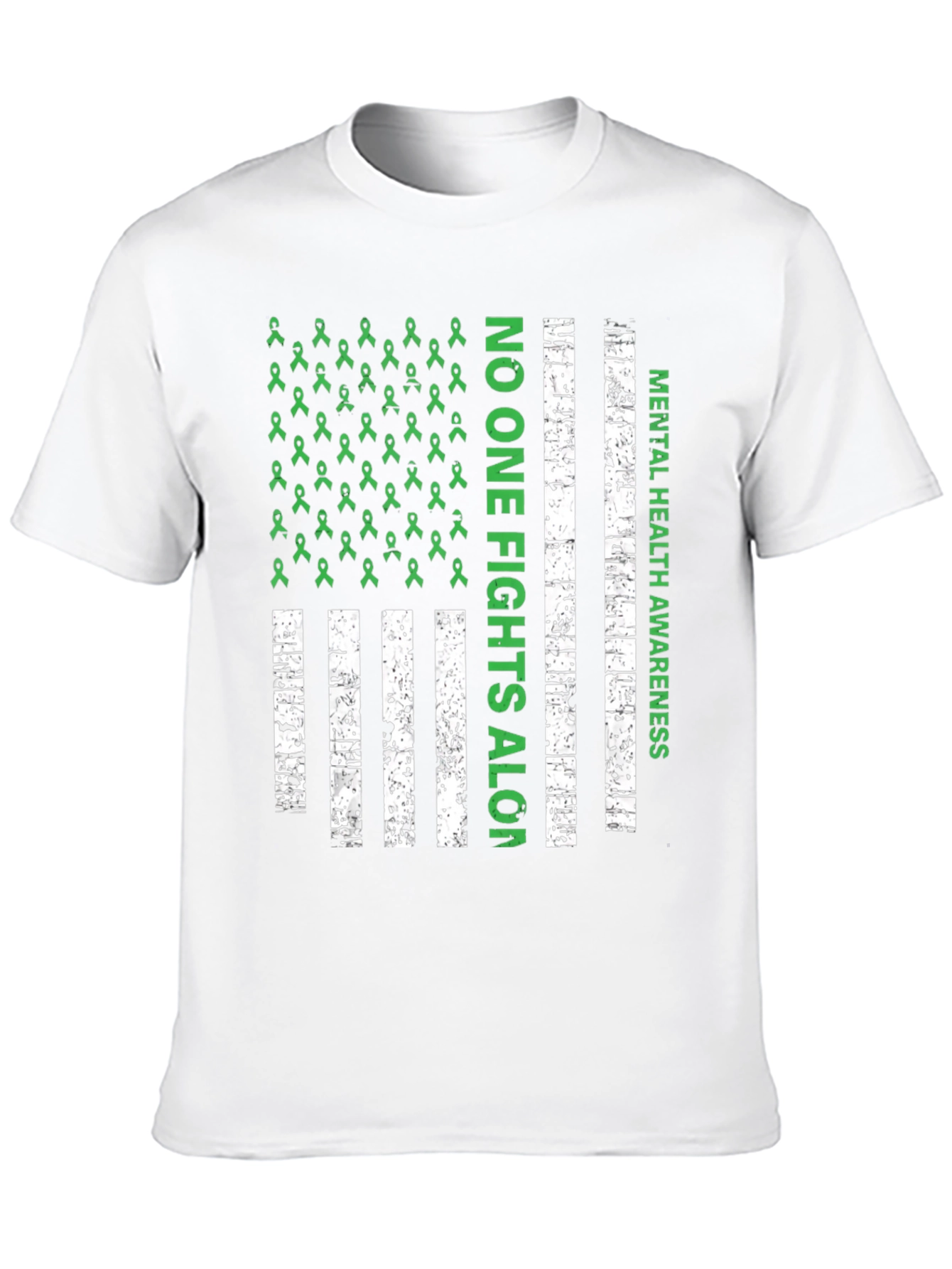 Mental Health Awareness T-Shirt - No One Fights Alone