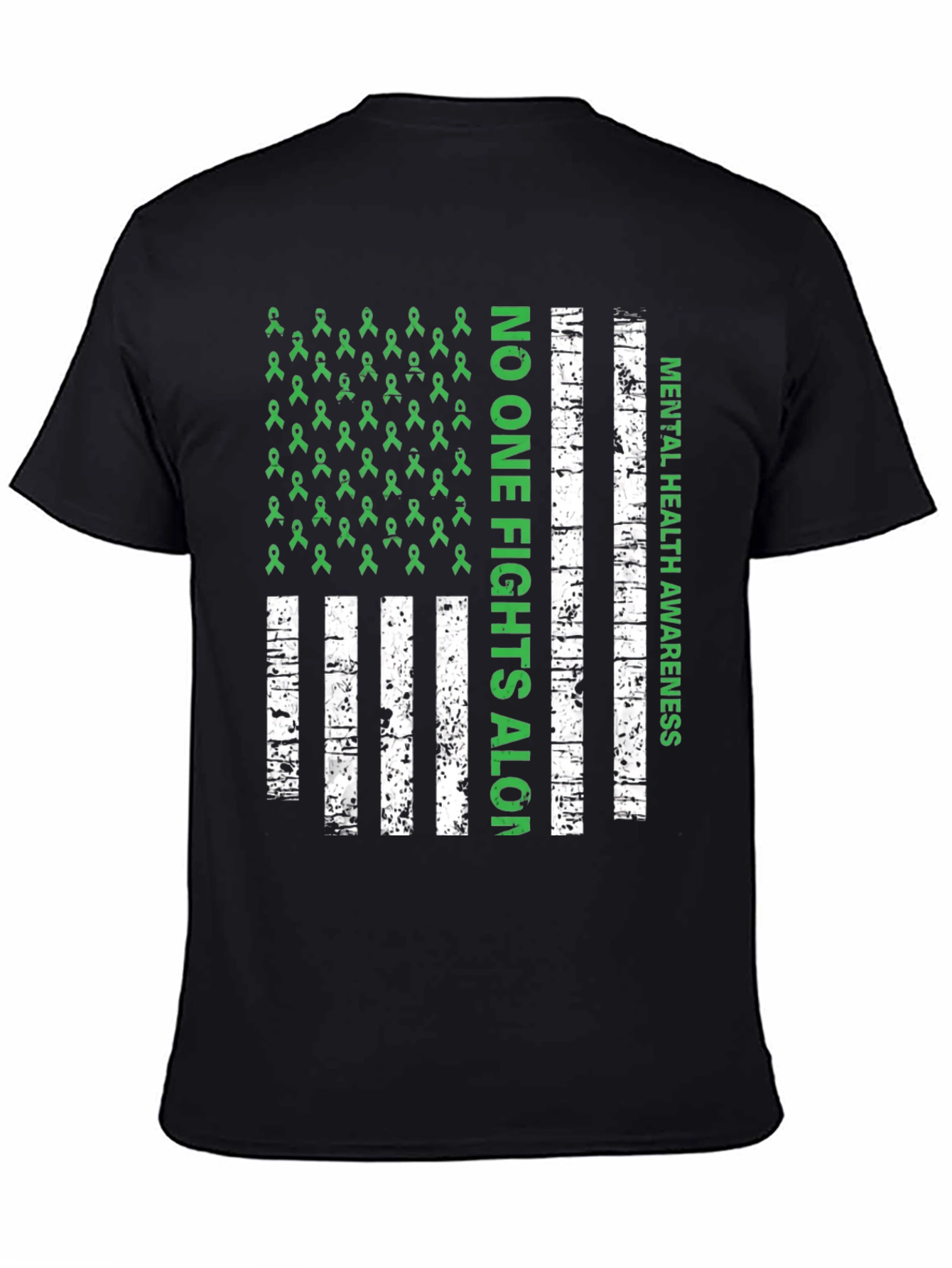 Mental Health Awareness T-Shirt - No One Fights Alone