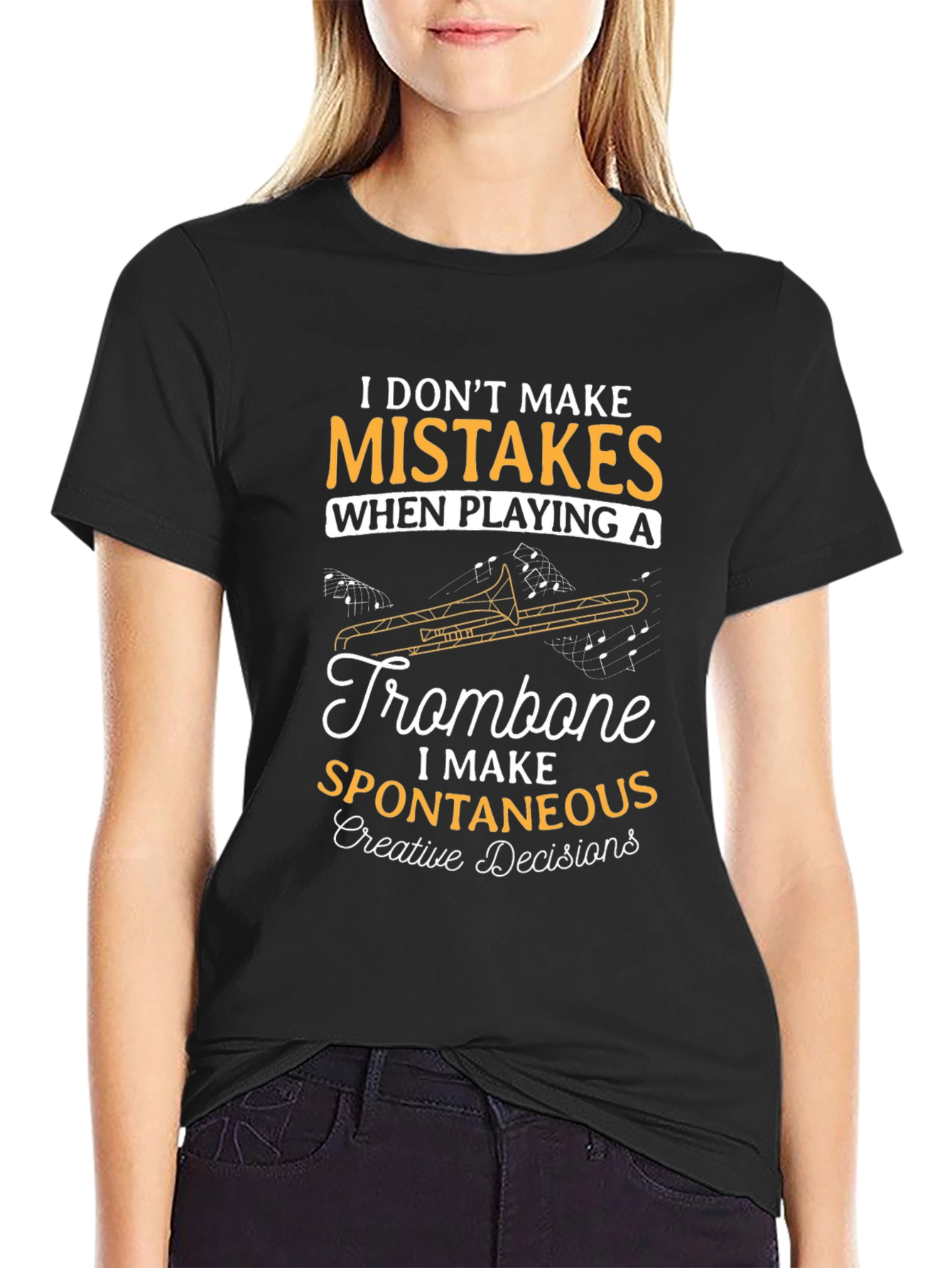 Trombone Player T-Shirt - Spontaneous Creative Decisions