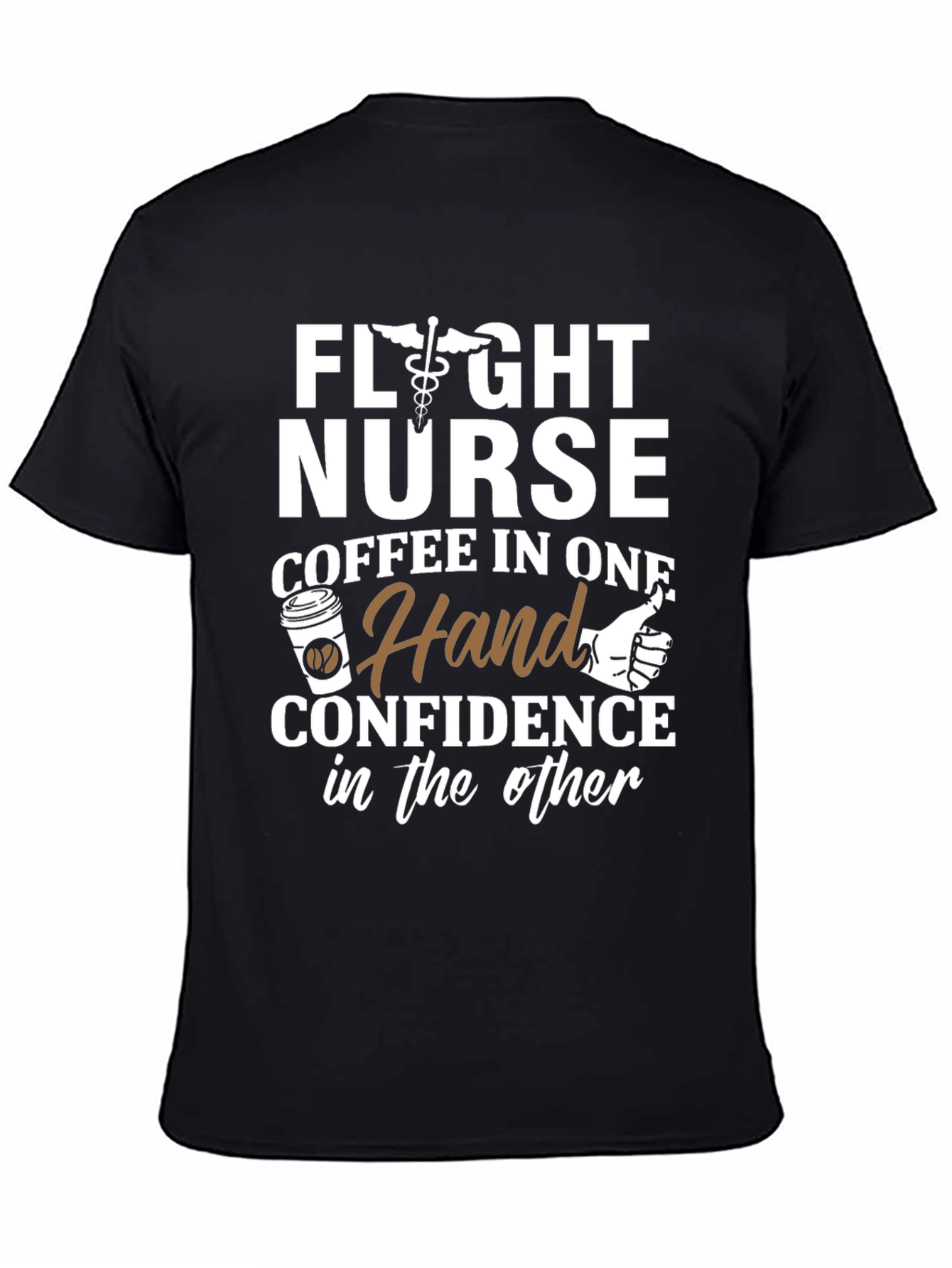 Flight Nurse Coffee & Confidence T-Shirt