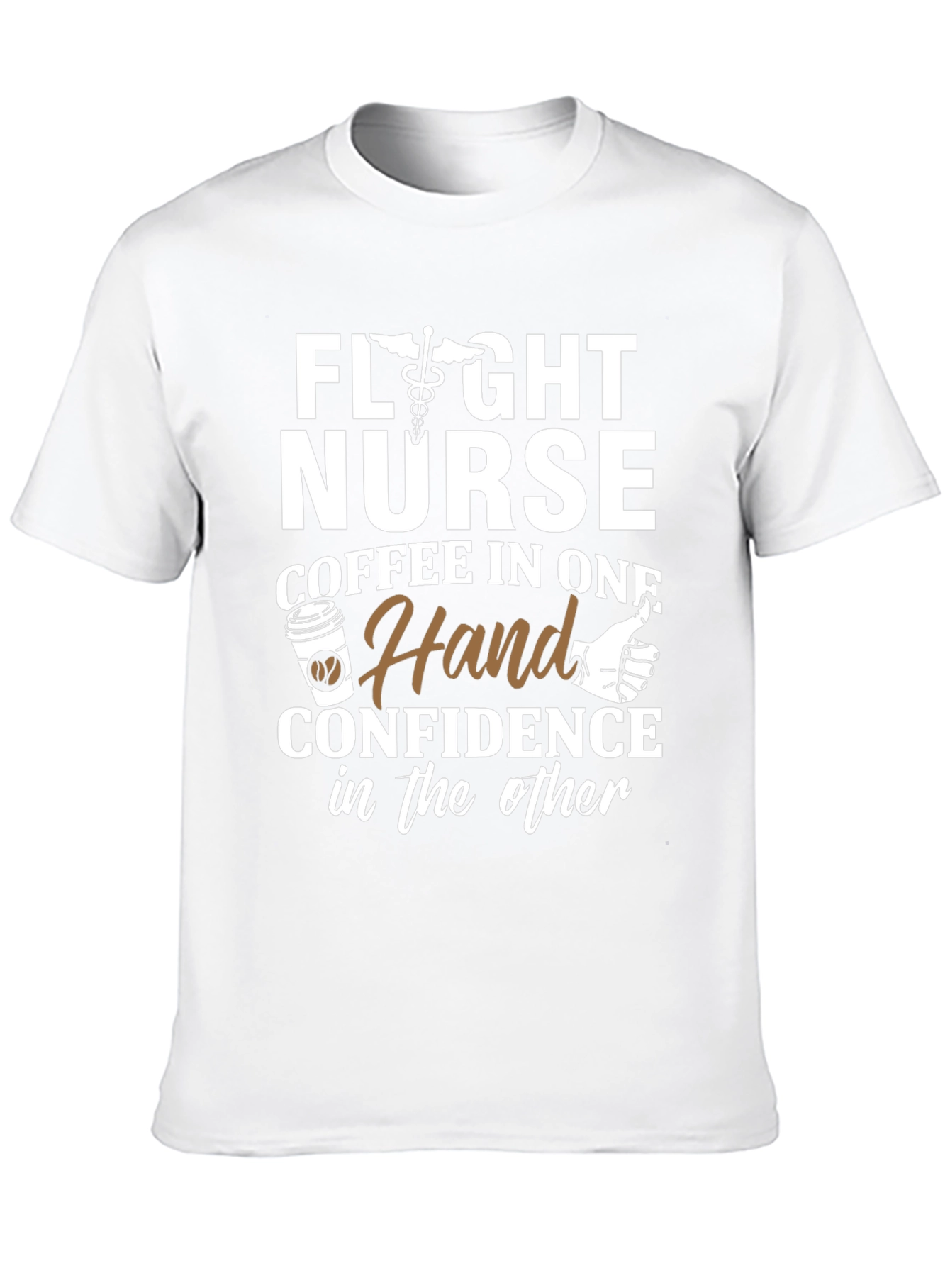 Flight Nurse Coffee & Confidence T-Shirt